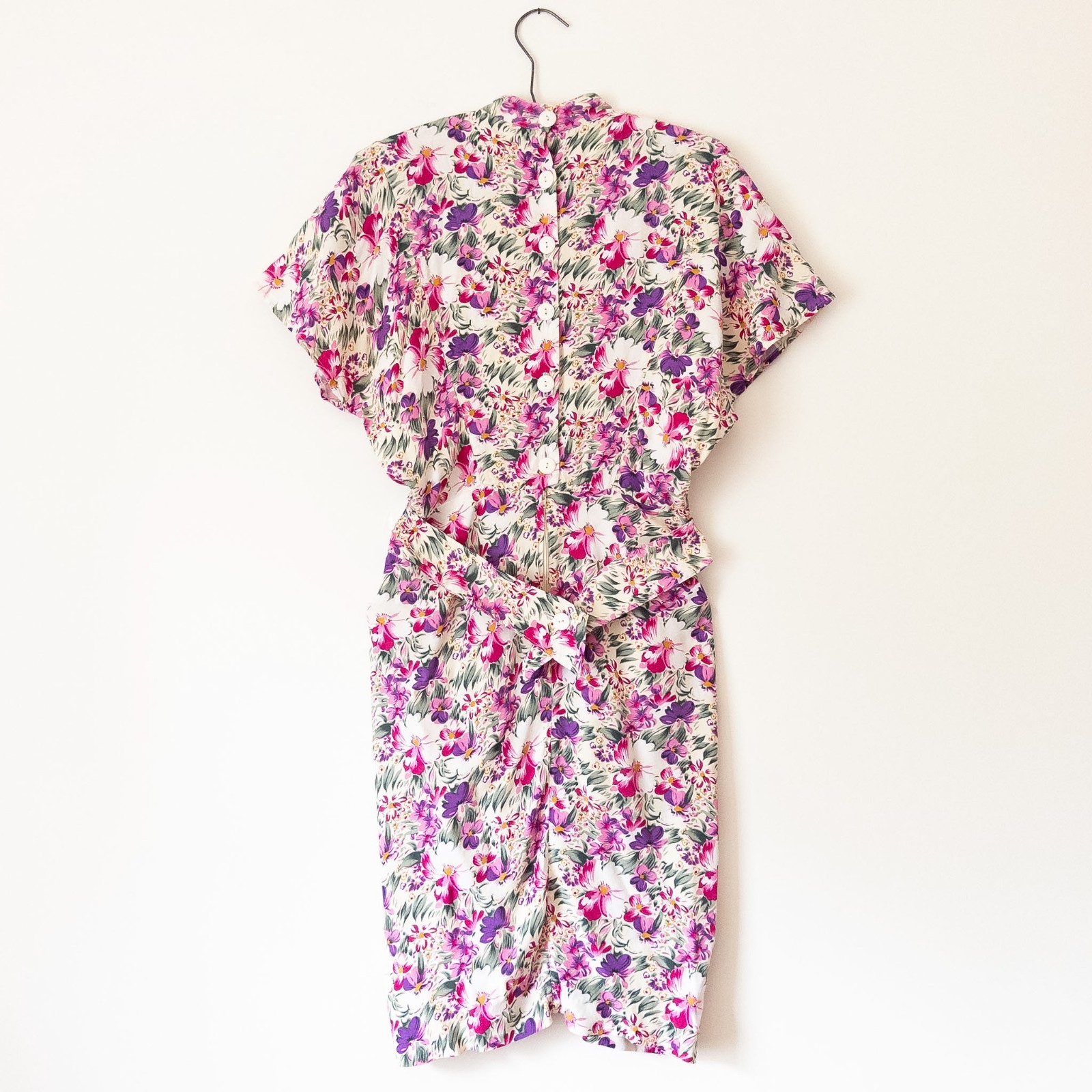 VTG 80&rsquo;s David Benjamin Cottagecore Feminine Romantic Floral Midi Dress Size S