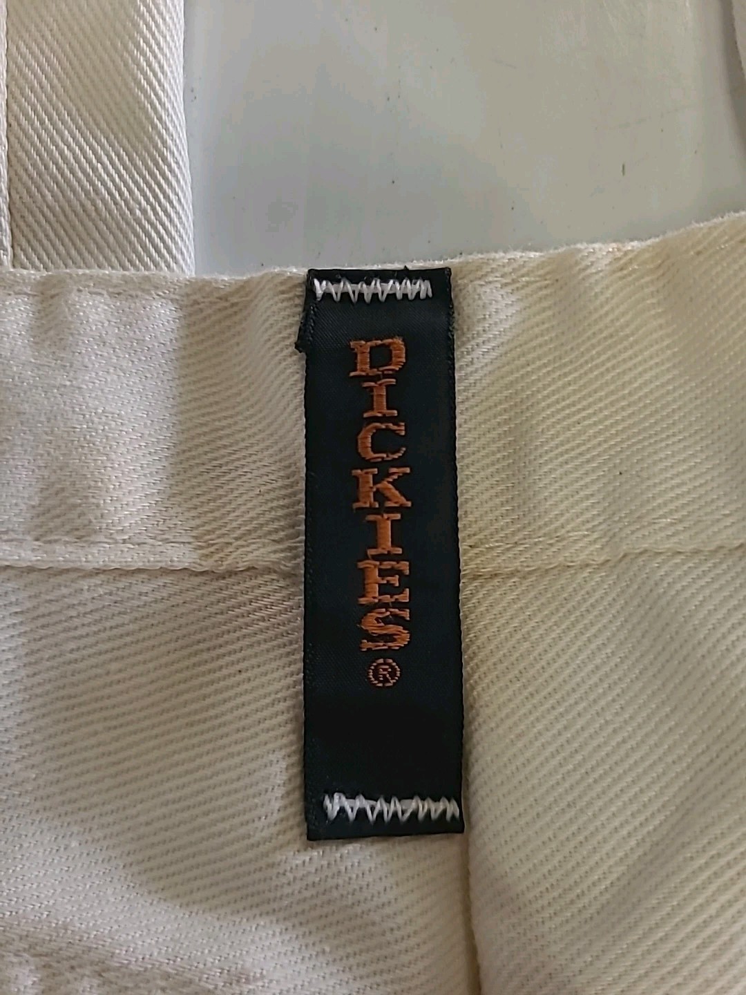 Vintage Dickies White Flare Bell Bottom Jeans Pants 34×30