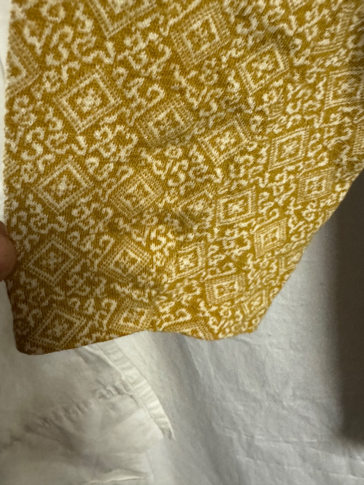 Rare Raybrooke S/M Vintage T Shirt Top 60s Cotton Knit Gold Eyelet Boatneck