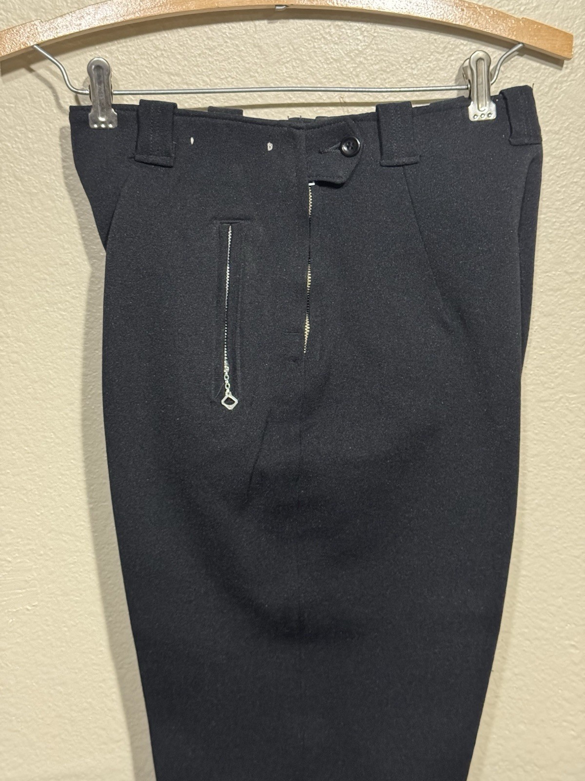 Vtg 50s Black Wool Winter Ski Pants Womens 2/4 26” Waist NOS Profile Sportswear