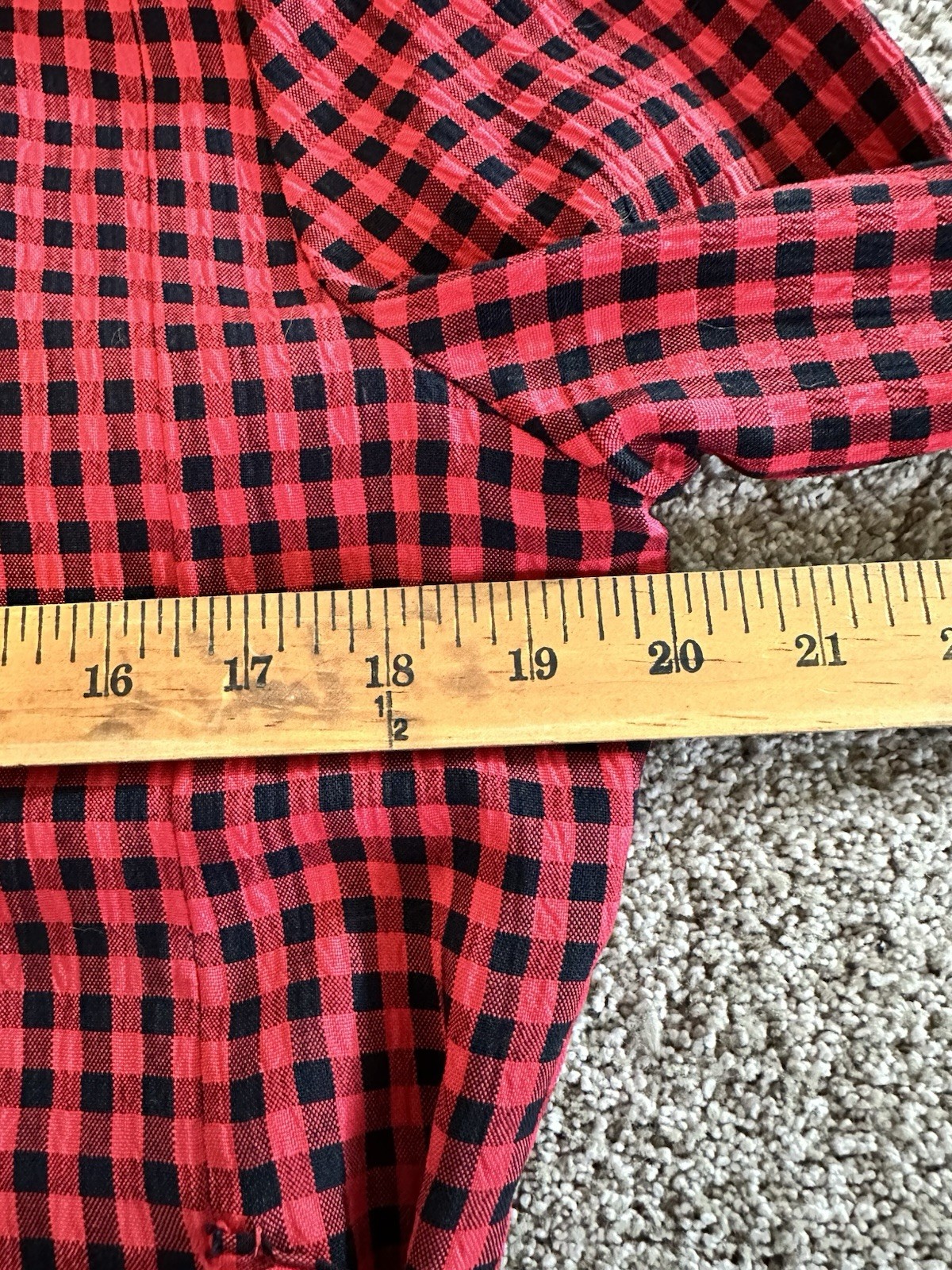 Vintage 90s Gingham Cottagecore Teacher Dress Womens Size 8 J.B.S Plaid Gingham