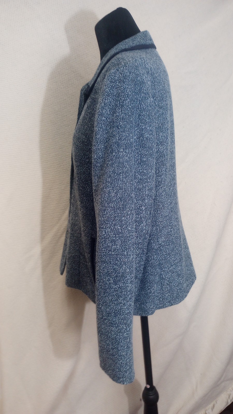 Vintage Koret 80s-90&rsquo;s Blue jacket with shoulder pads. Size Medium (12).
