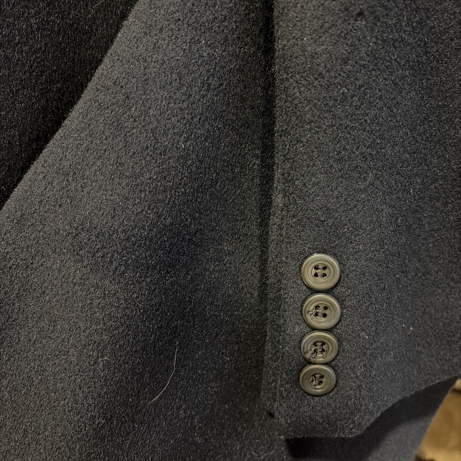 Vtg Reflections NWT 100% Wool Size 12 Navy Long Coat See Description For Measure