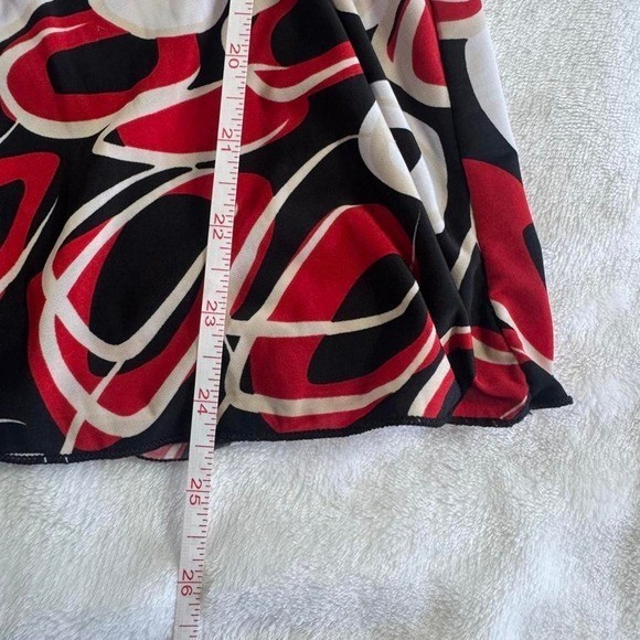 Topia red graphic babydoll flare short sleeve top fairy boho y2k vintage