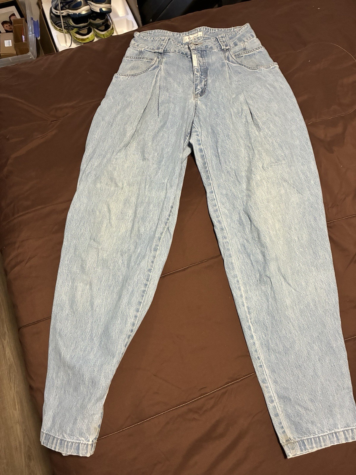 Z CAVARICCI VINTAGE JEANS HIGH-WAIST JEANS/PLEATED AND TAPERED! ICONIC &rsquo;80s!