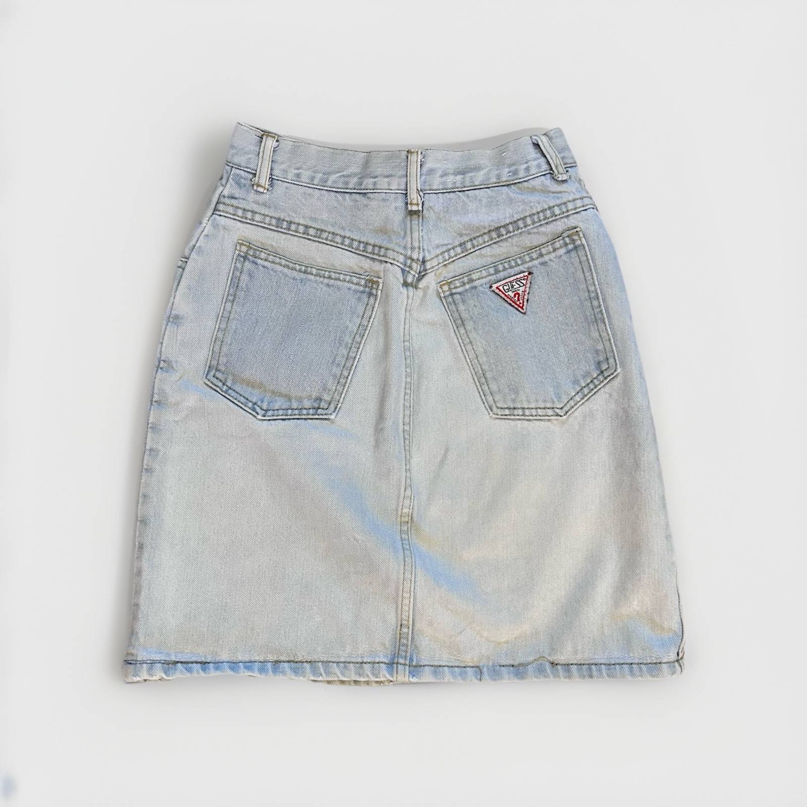 Vintage Guess Jeans Georges Marciano Denim Mini Skirt Made in USA 10501 28