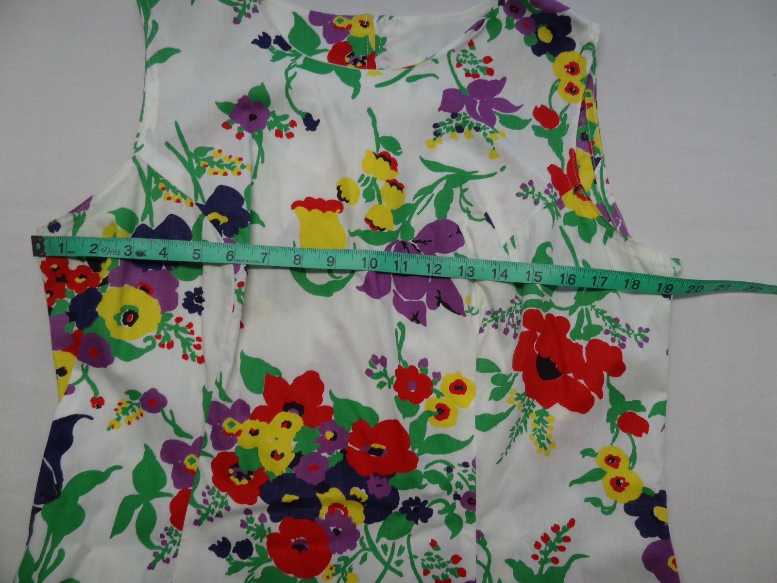 Mini Dress Shorts SET 18 1/2 Floral 60s 70s Hippie VTG ILGWU Union Made in USA