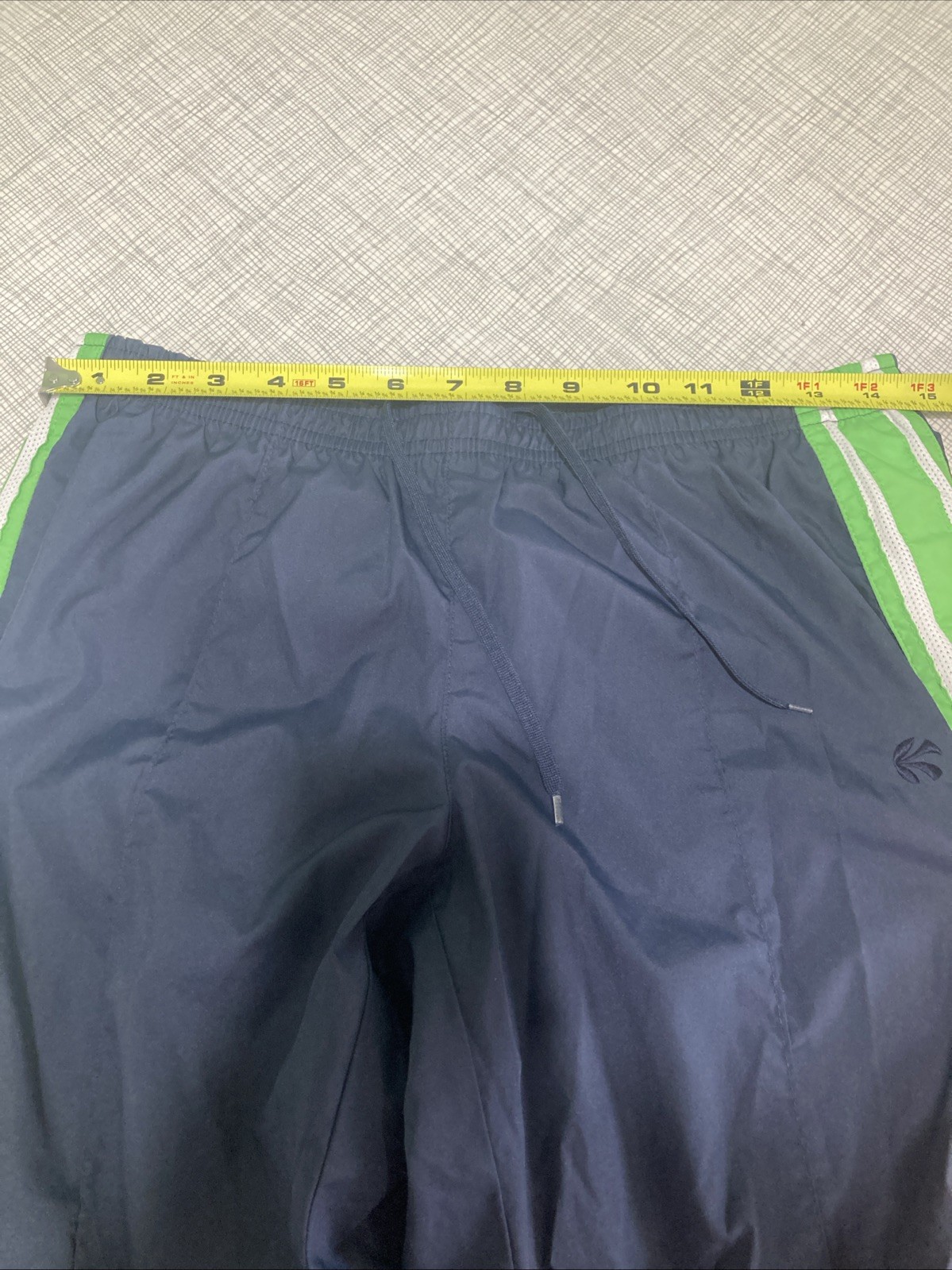 VTG Y2K Old Navy Track Pants Medium Low Rise Mesh Lined Ankle Zip Back Pocket