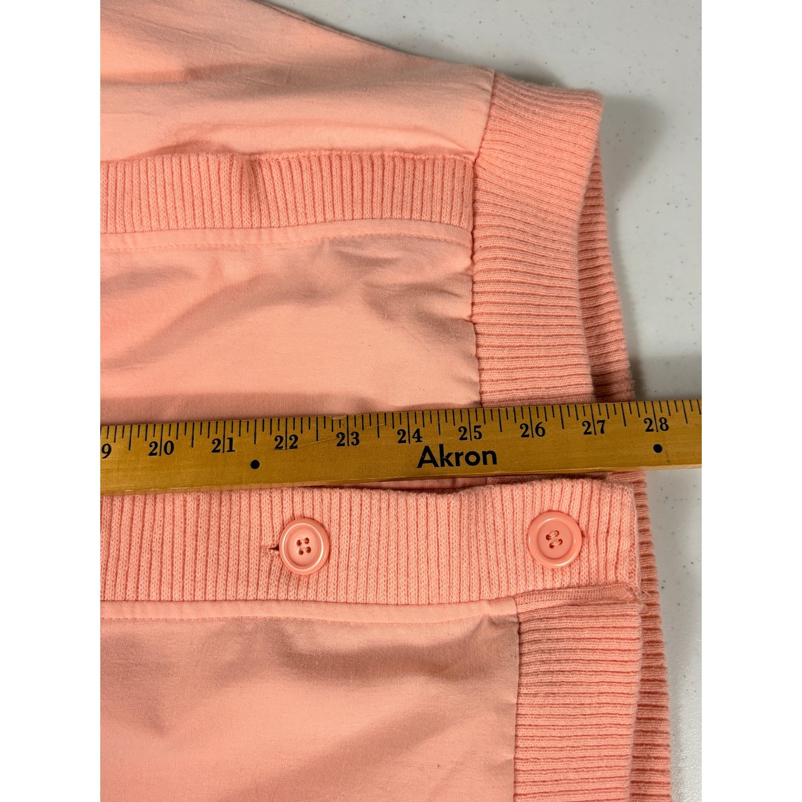 Vintage 80s Kathy Davis Peach Button Up Jacket Womens M mod punk glam colorful