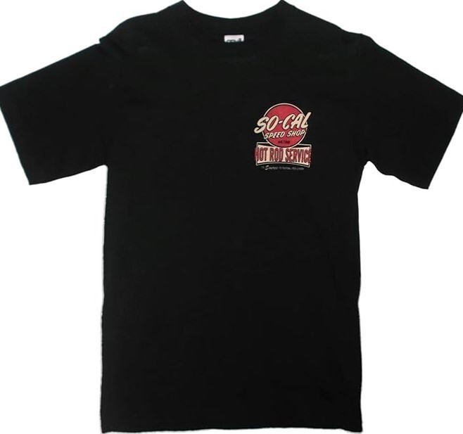 SO-CAL Speed Shop « Hot Rod Service »(7024). Black or White 100% Cotton T-shirt.