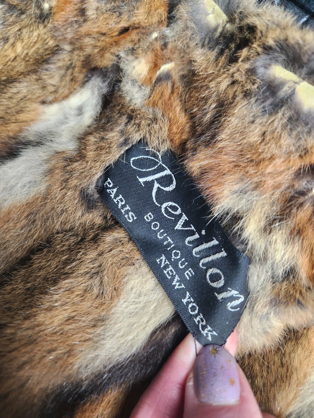 Saks Fifth Avenue Revillon Boutique Paris Trench Mink Hamster Leather Fur Coat