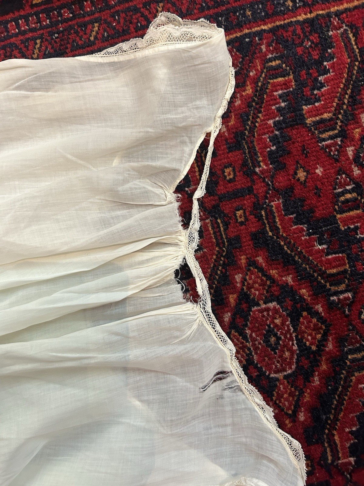 LOT OF 6 EDWARDIAN VICTORIAN PRAIRIE LINGERIE SLIP NIGHTGOWN THRASHED AS-IS