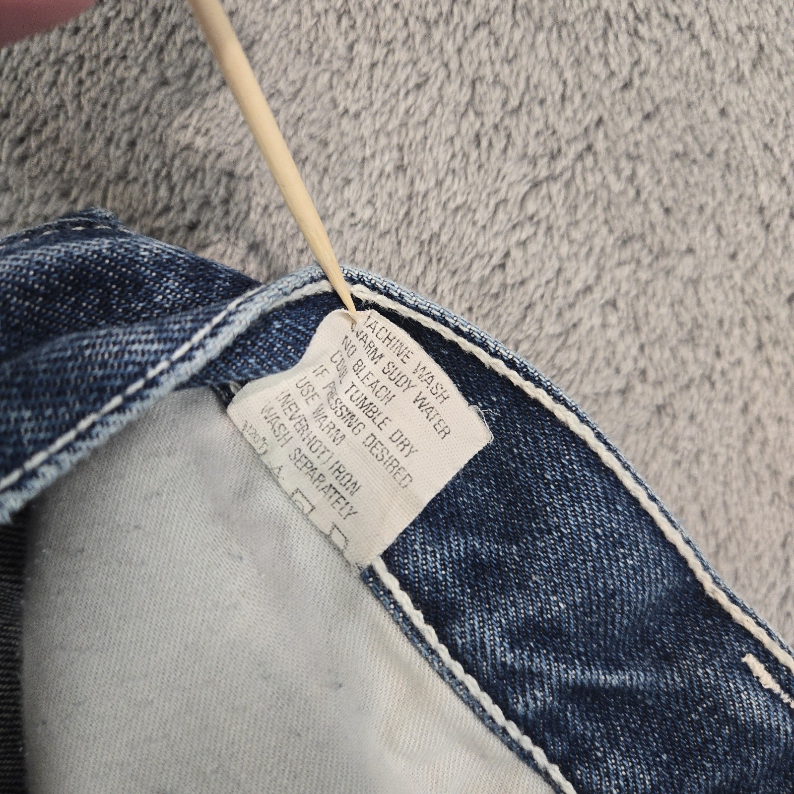 Vintage 70s 80s Lawman Jeans 30 XL Hemmed (~26&Prime;x27&Prime;) Blue Fade Denim 100% Cotton