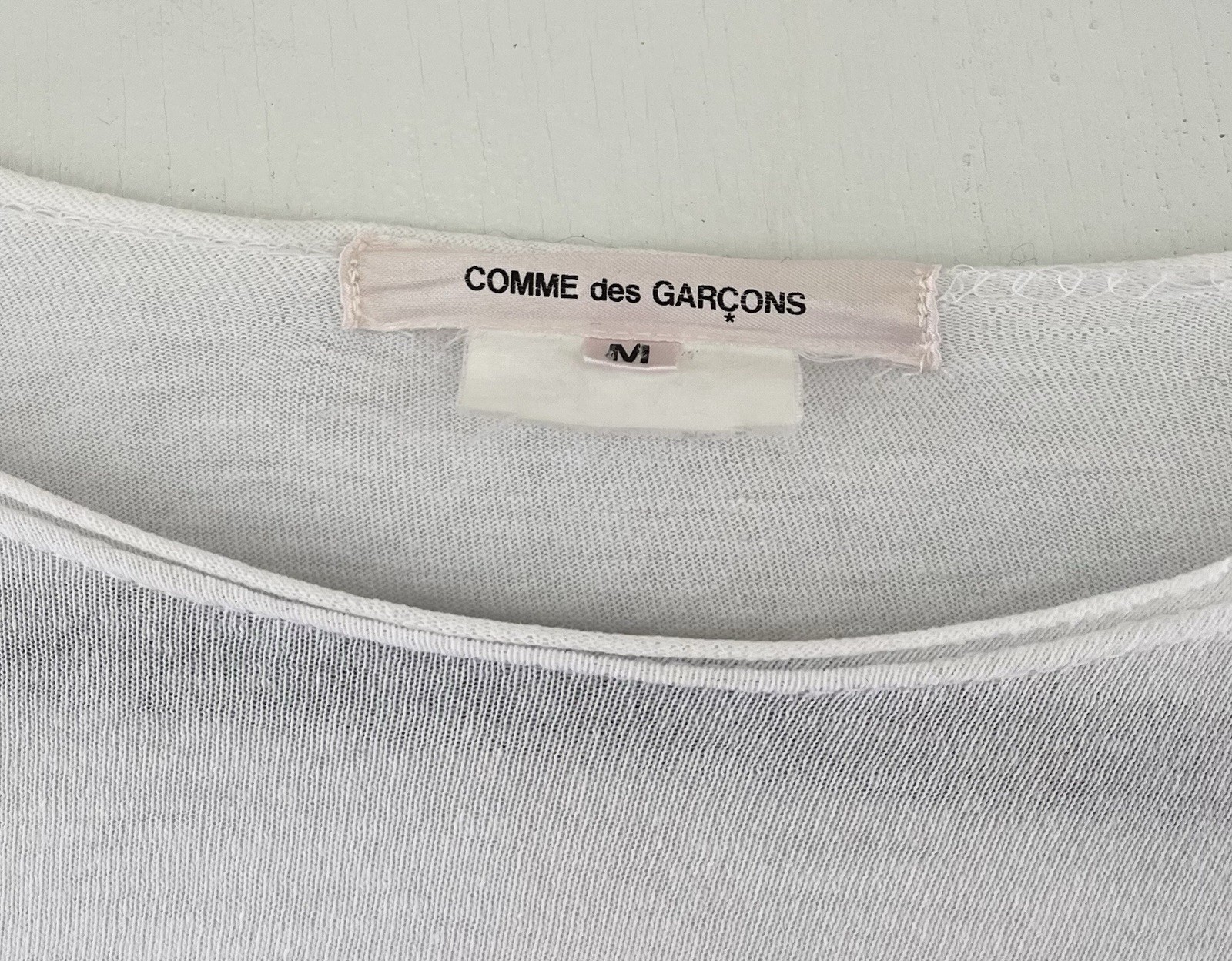 Comme Des Garcon Vintage 2012 Cotton Ruffle Crop T Shirt Top