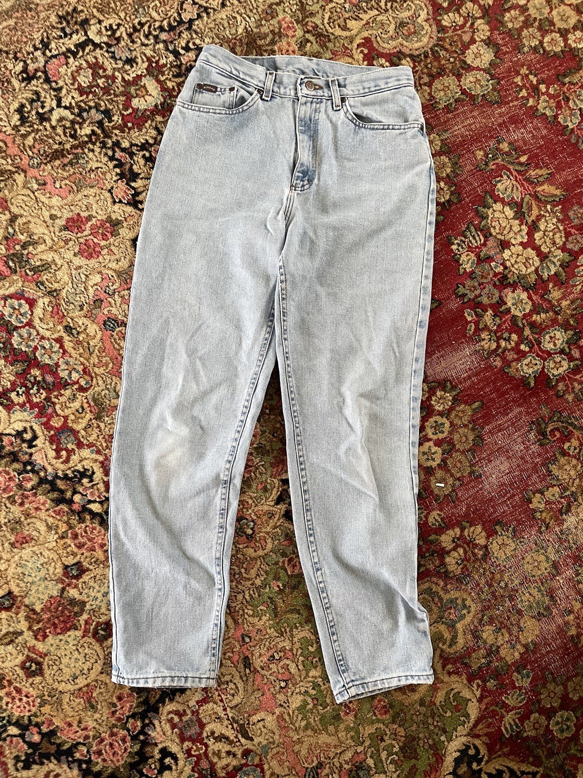 Vintage ‘80s ‘90s High Waisted Soft Cotton Mom Jeans Riders Nice Fade S/M
