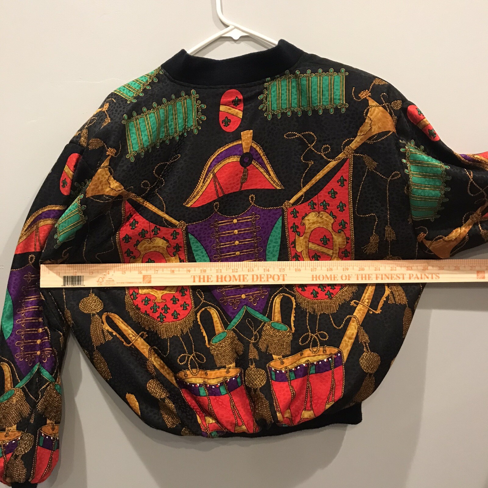 VTG Womens Silkworm&rsquo;s Bomber Jacket Colorful Dopamine Dressing Retro Polyester