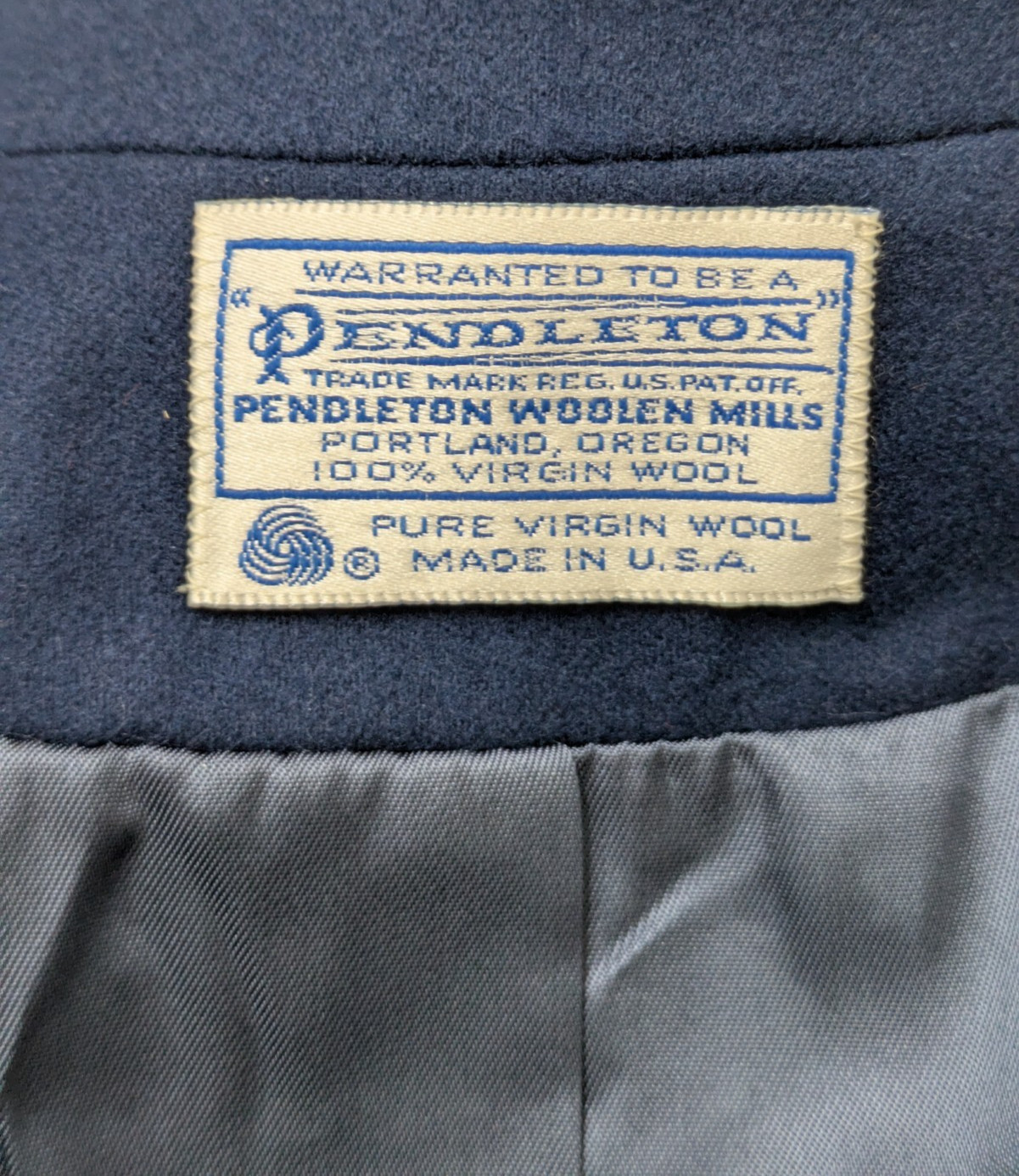 Vintage PENDLETON Wool Blazer Women&rsquo;s Size 18 W (Tag 18W, Fits 14–16) Blue Work