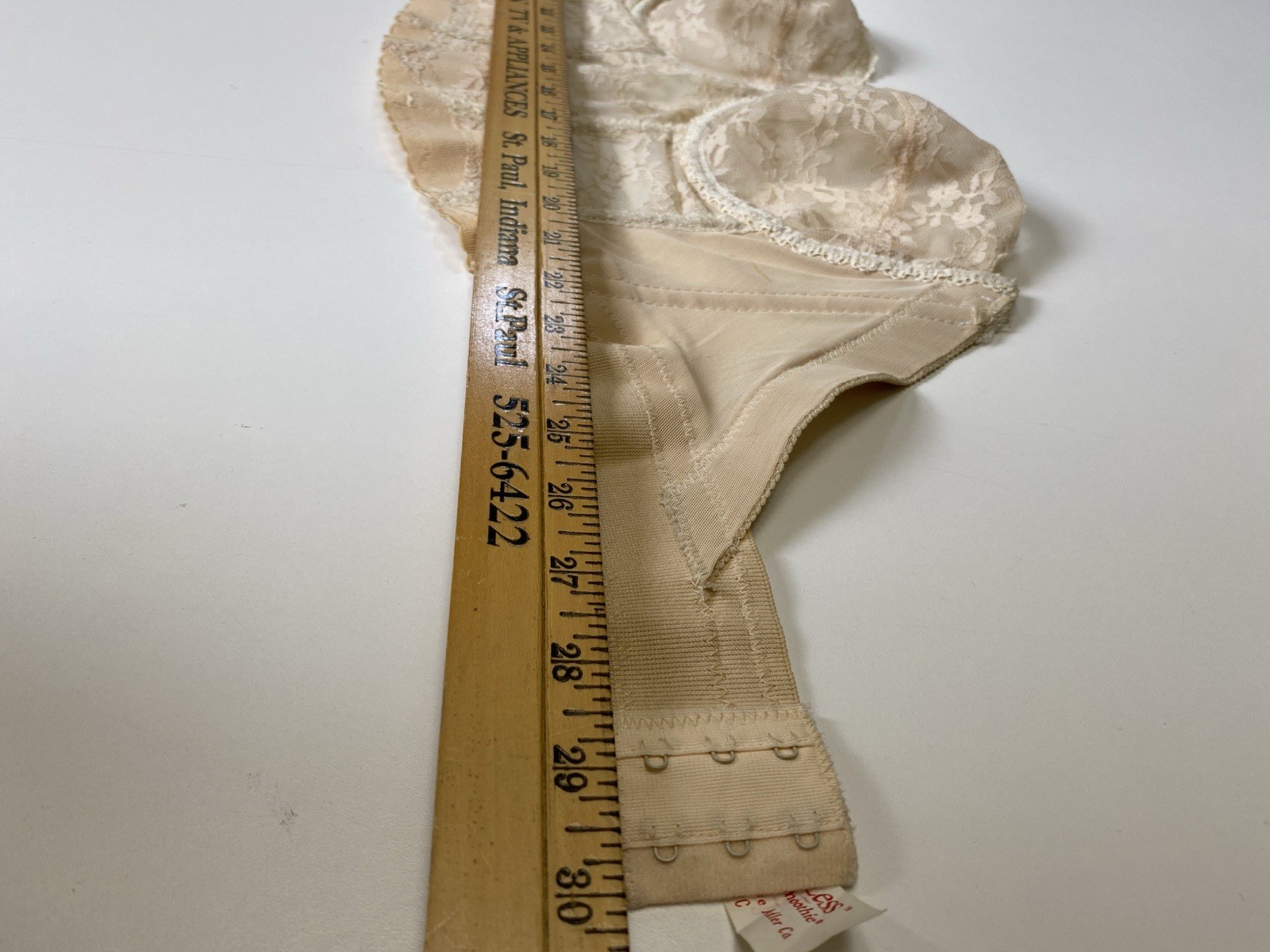 Vintage Backless By Young Smoothie The Strouse Adler Co 38c Boustier Lace Bra