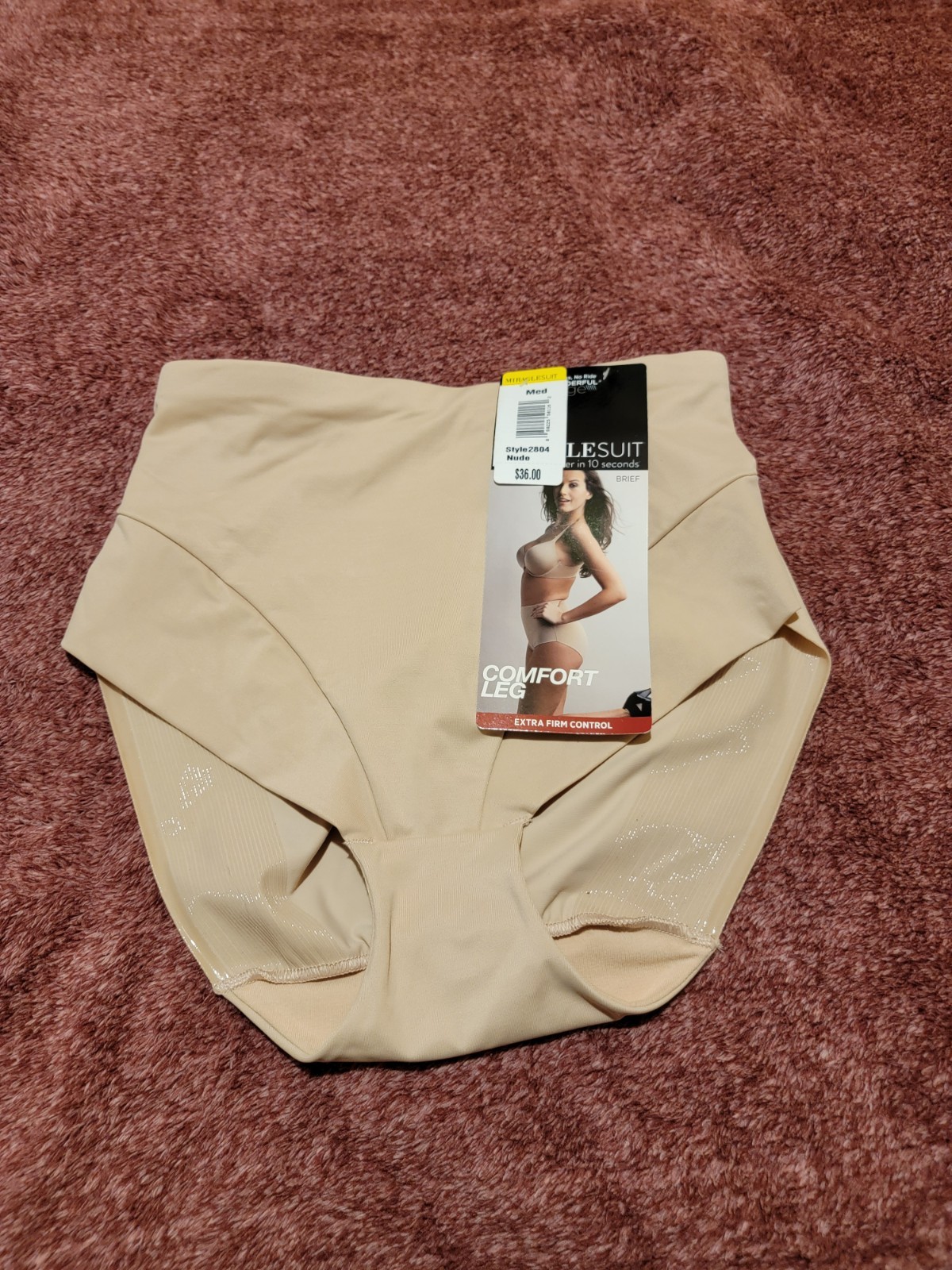 MiracleSuit Brief Wonderful Edge Size: Medium NWT ($36) Nude ~extra firm control