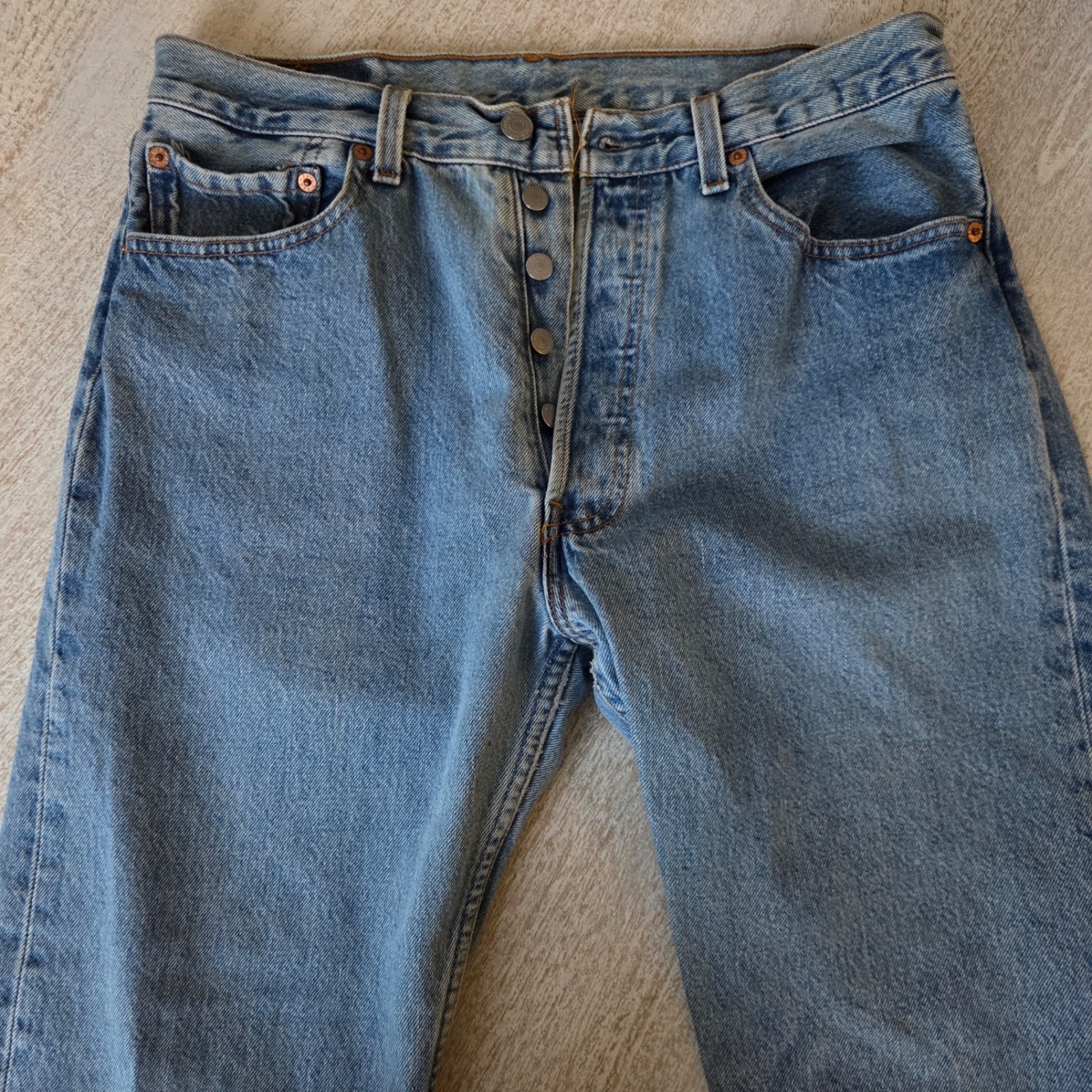 RARE WOMENS CUT 90s Levis 501 XX Light Blue Jeans Made in USA