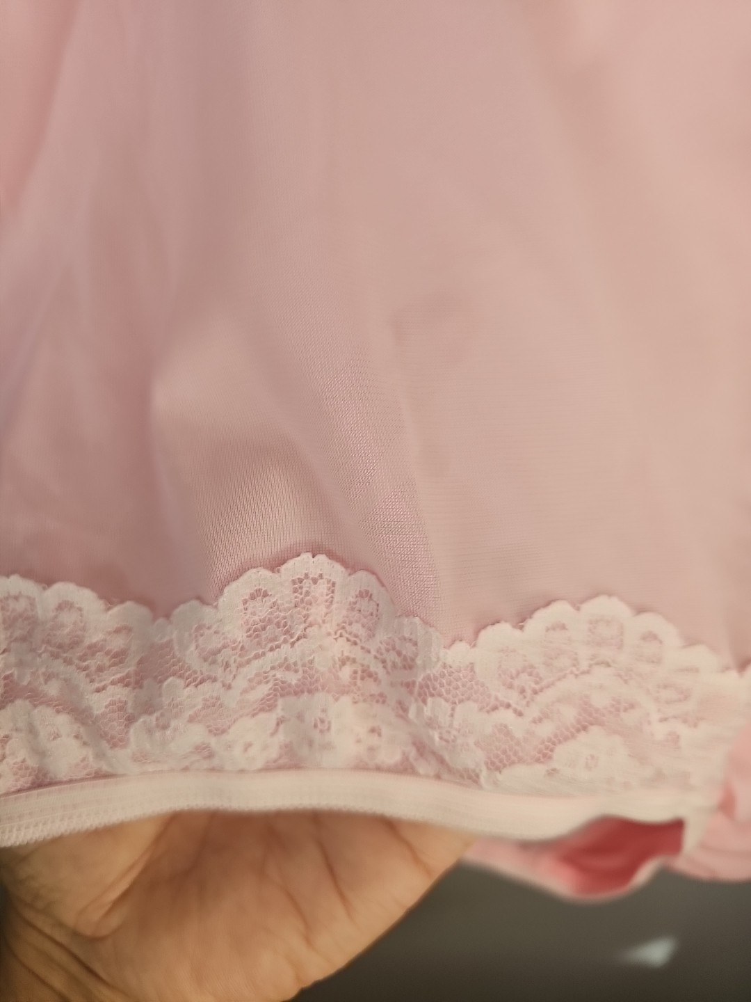 Vintage Dixie Belle Pink Panties White Lace Detail Style 01232 Size 14