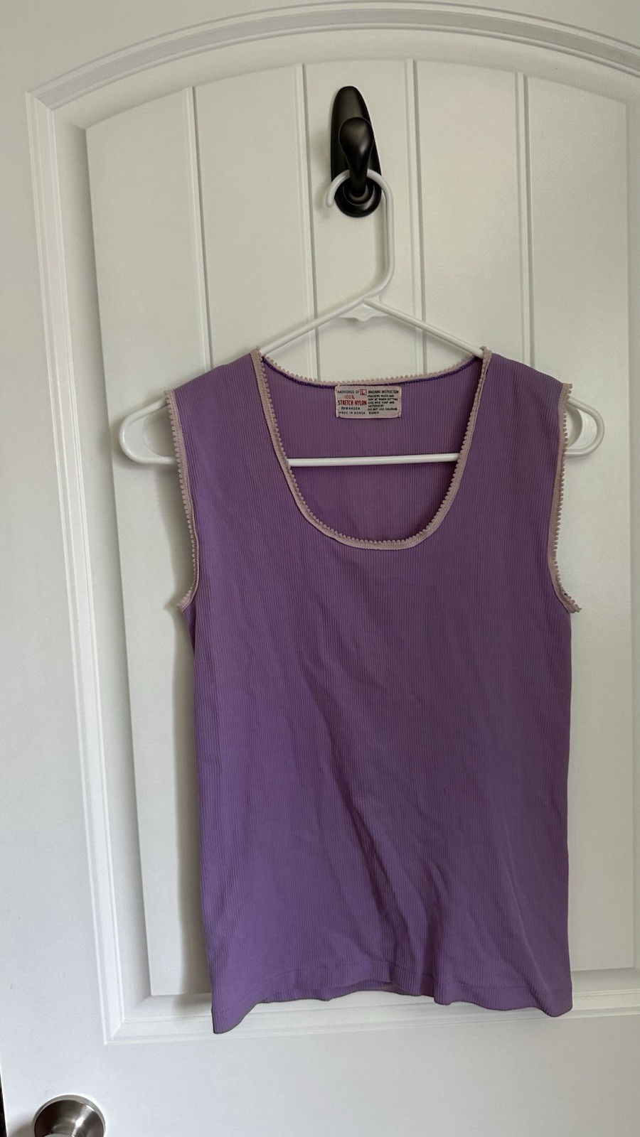 Vintage 90s Purple White Crewneck Classic Preppy Top