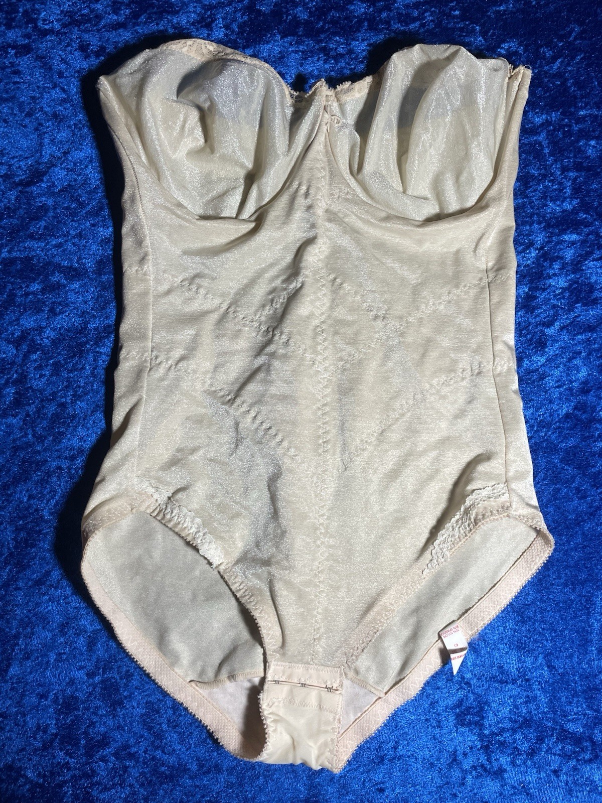 Vintage Natural Smoothie By Young Smoothie Body Briefer 38d Beige Nylon Girdle