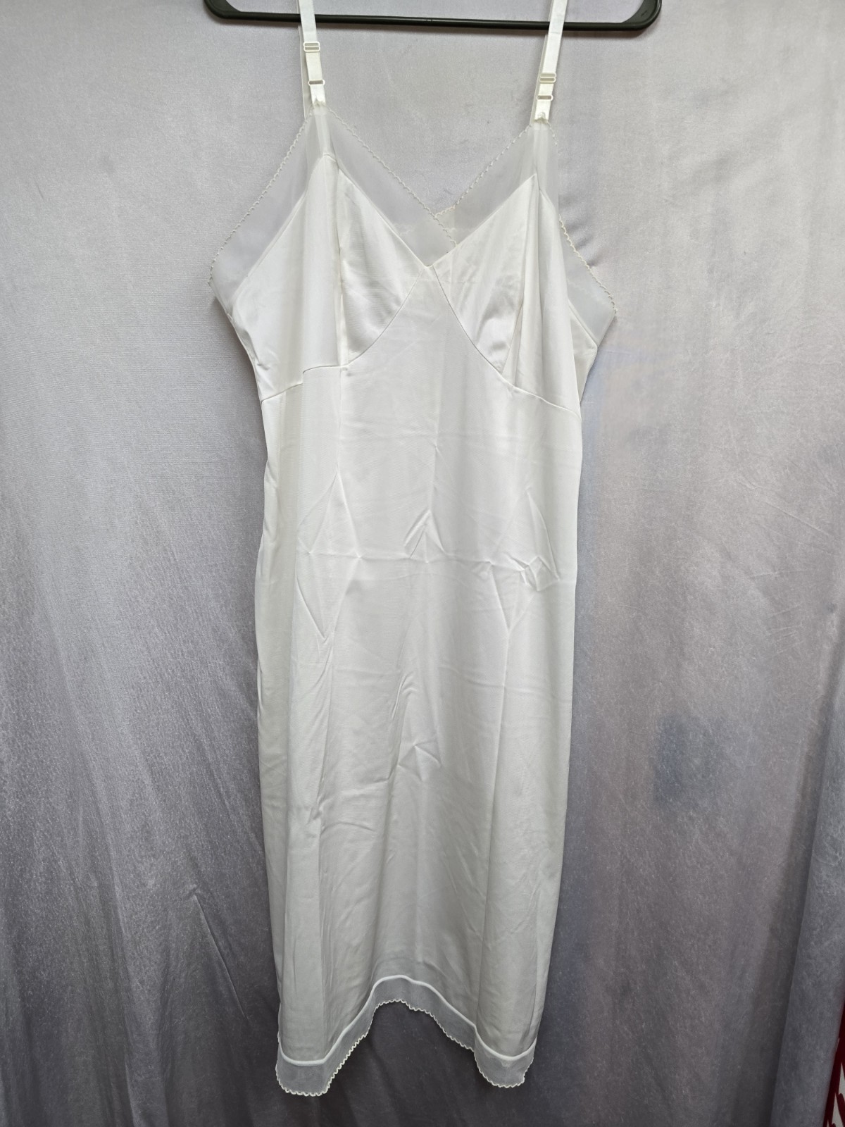Vintage Sliperfection White Nylon Slip 44 46 42