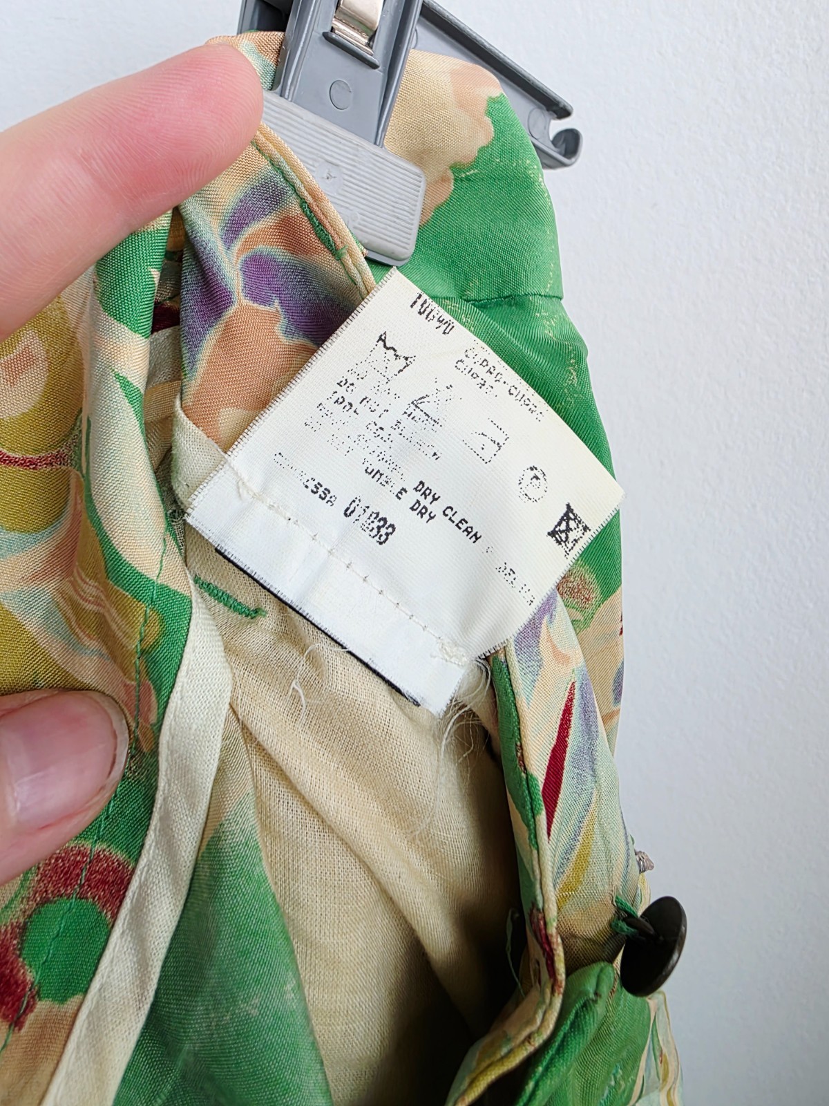 Vintage 2000s Marithé François Girbaud Floral Pants, Green Wide Leg Trousers, Ma