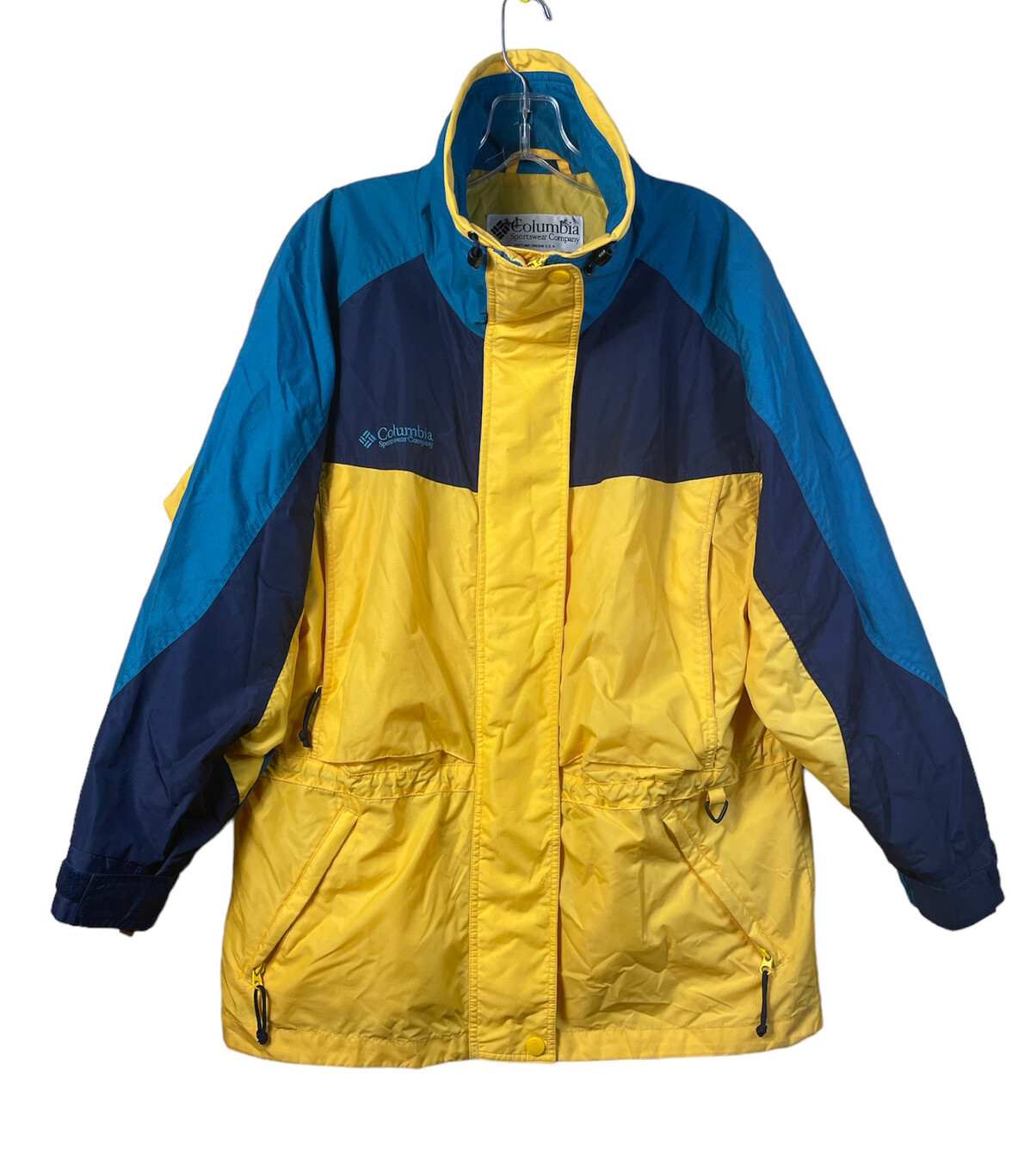 Vintage Columbia Sportswear Company Women&rsquo;s Blue Yellow Sz Med Jacket