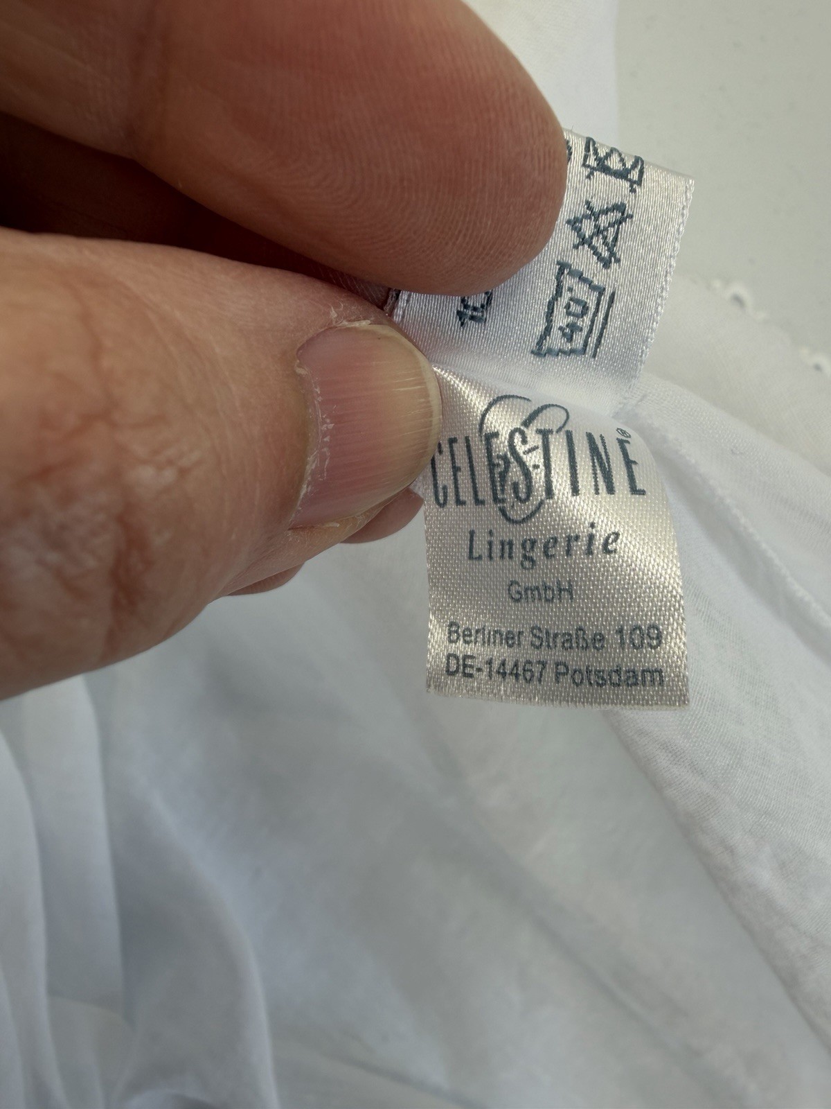 CELESTINE GERMANY WHITE COTTON NIGHTGOWN COTTAGE CORE BOHO LINGERIE