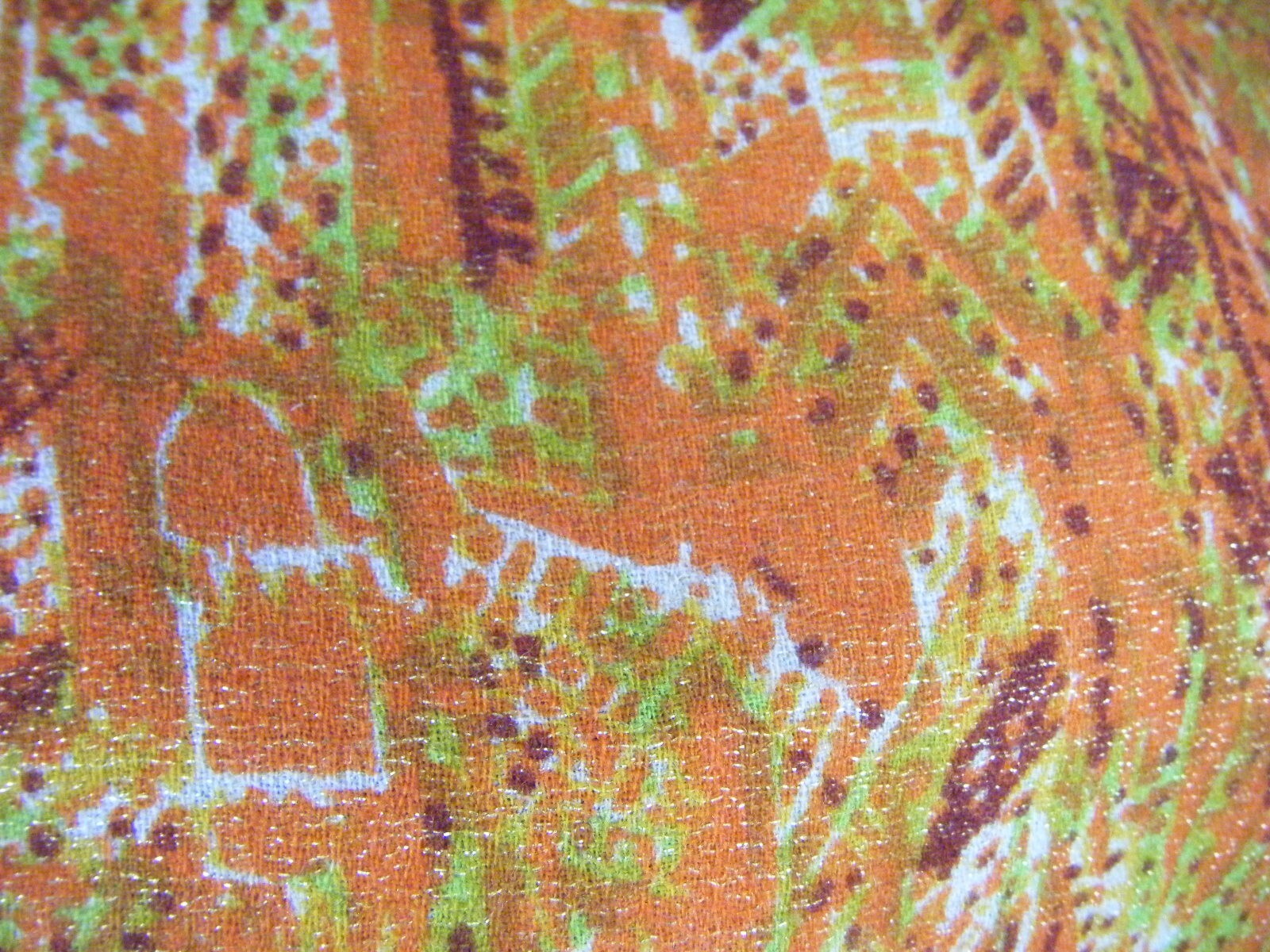LILLI ANN Vtg 60s Orange Woven Wool Mod Jacket/Top/Skirt-Bust 36/Waist 24