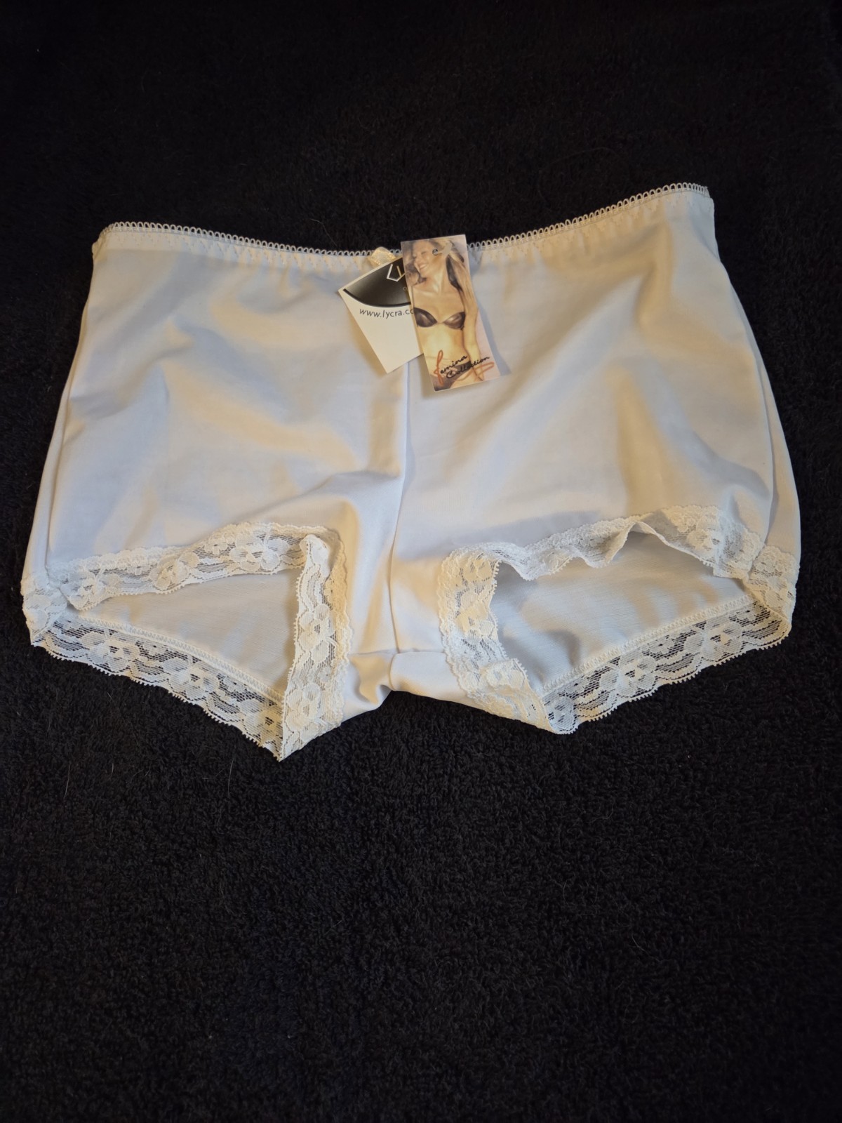 NWT Vintage Femina Collection White Women&rsquo;s Boy Shorts Panties Size Small 5