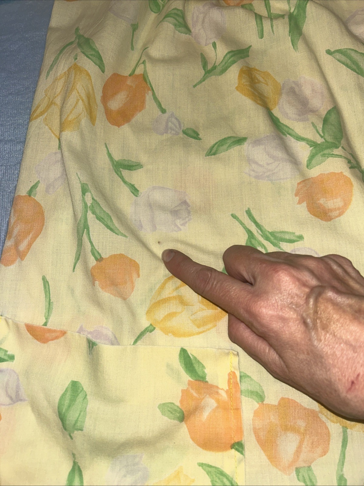 Vintage Cotton Snap From Yellow House Coat Housecoat GUC