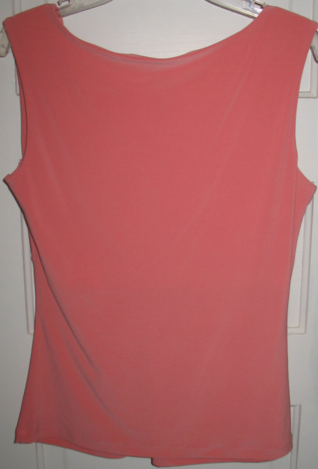 VINTAGE Volume One Vol 1 Peach Sequin Center V-Neck Sleeveless Blouse Top Medium