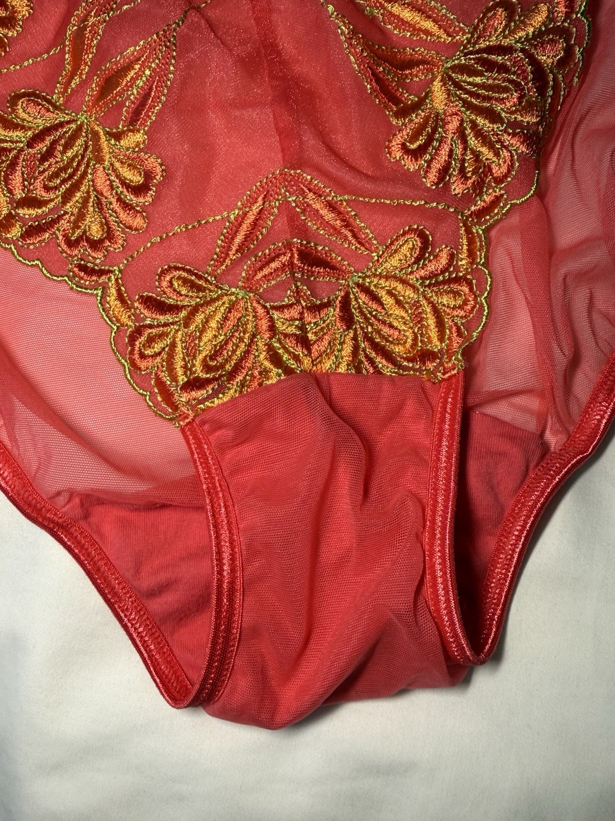 Vintage Y2K Cacique Satin Sheer Double String Bikini Panties Size 14/16