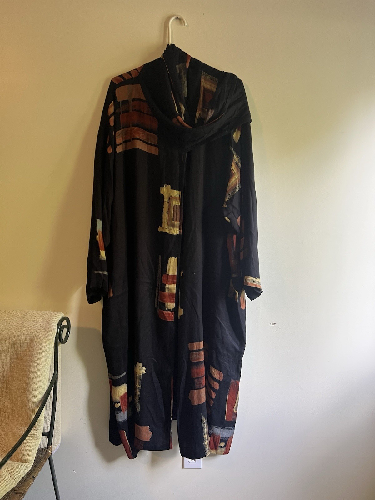 KEMBALI VINTAGE RAYON KIMONO DUSTER LAGENLOOK ART TO WEAR