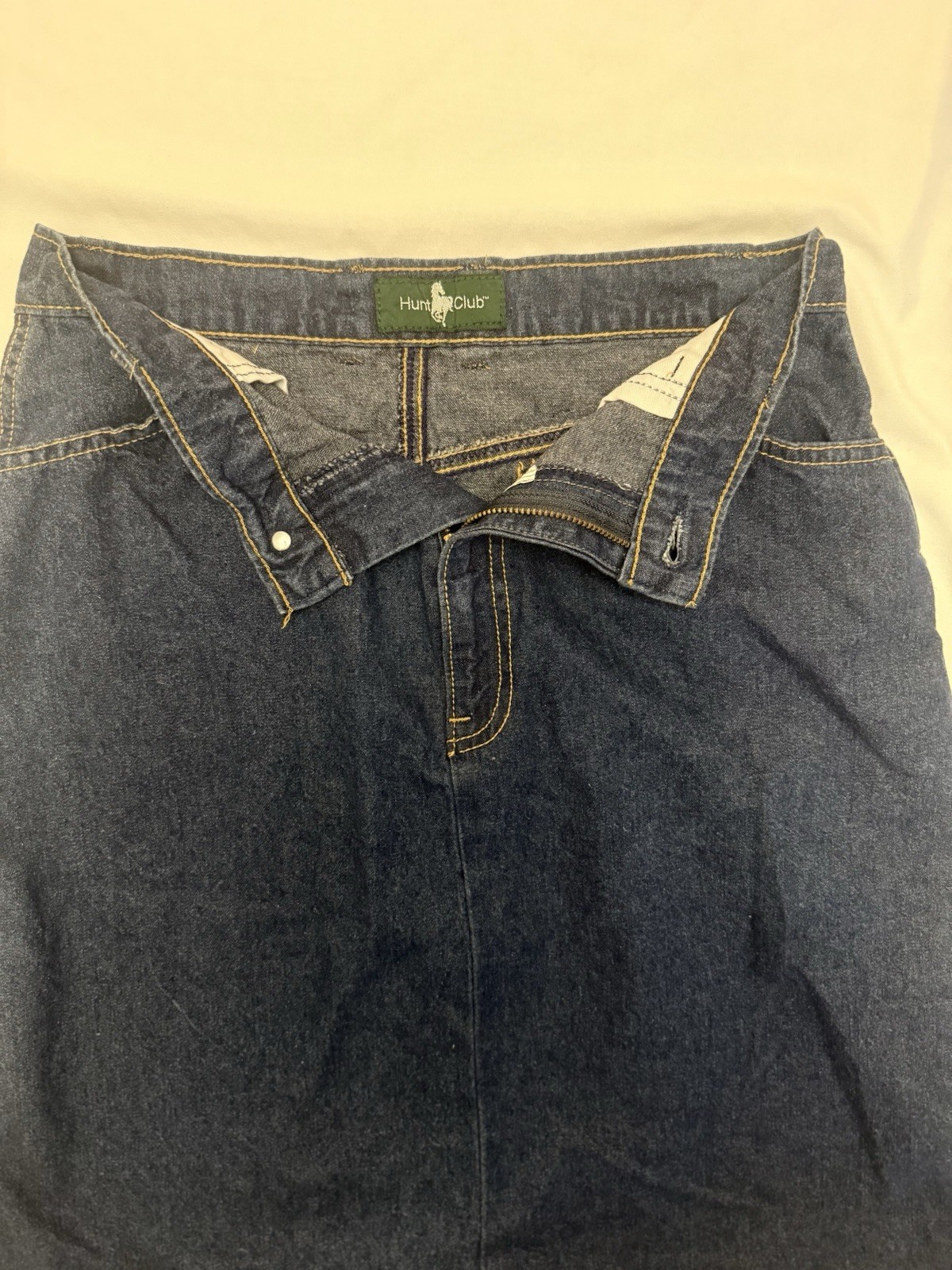 Vintage Hunt Club JC Penney 100% Cotton Denim Skirt Women&rsquo;s Size S/M