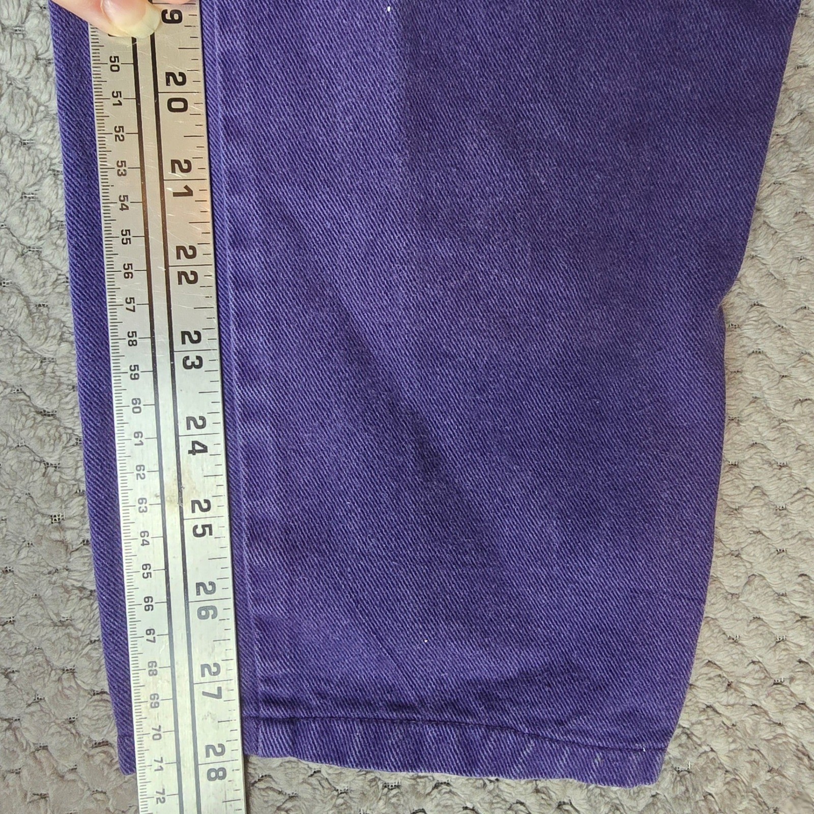Vintage Gitano Purple High Waisted Mom Jeans Size 13/14 Cotton Made in Turkey