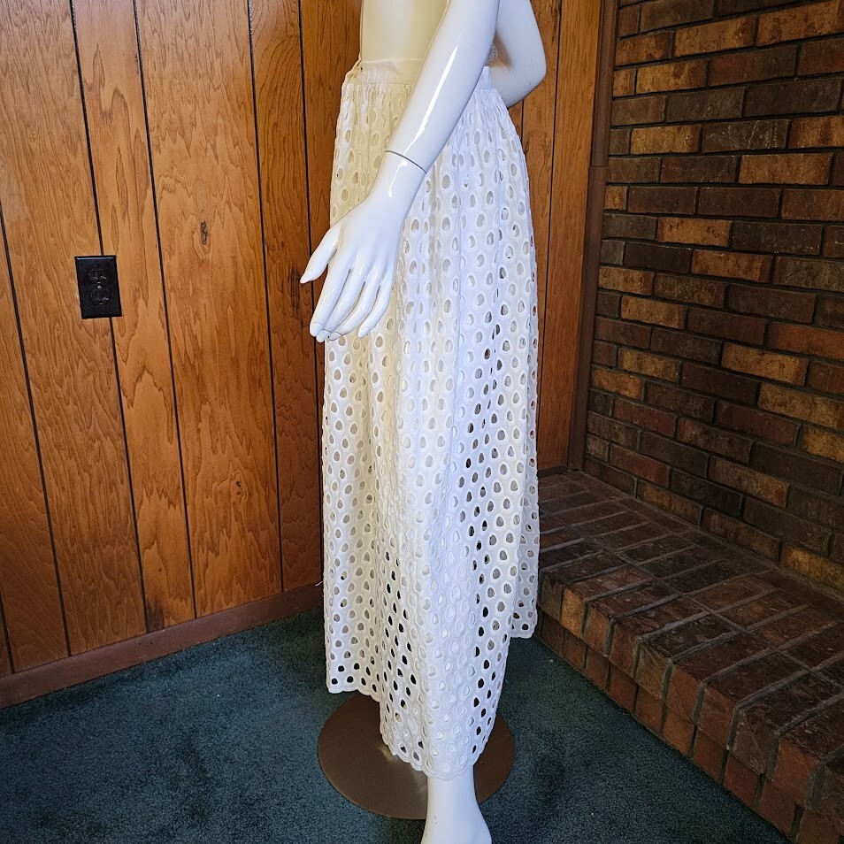 Vtg 60s Eyelet Lace Tea Timer Play Shorts & Skirt Chuck Howard Beach Party XS/S