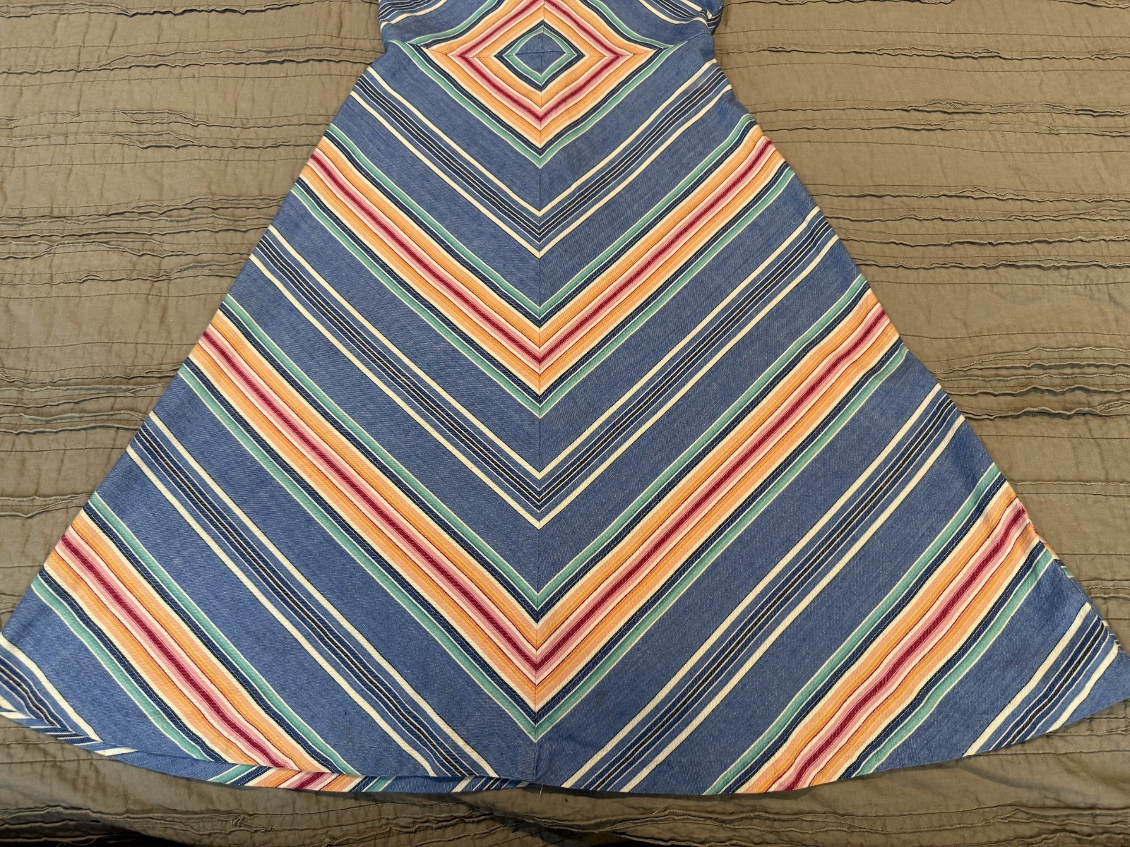 Women&rsquo;s Vtg PLAIN JANE Romantic Boho Cottagecore Halter Sun Dress Size S