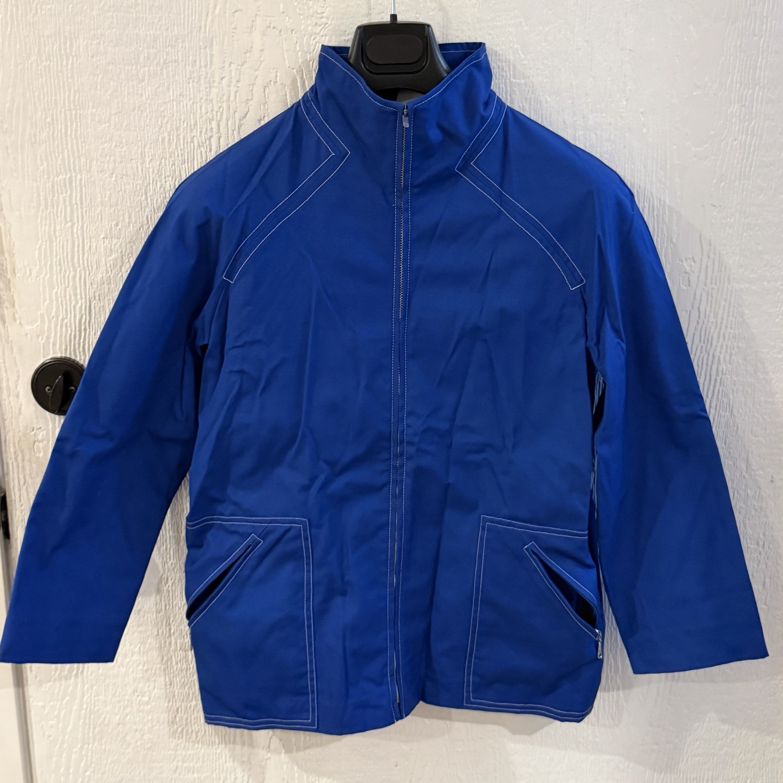 White Stag Jacket Womens Blue 70&rsquo;s Full Zip Mechanic Work Wear Made In USA