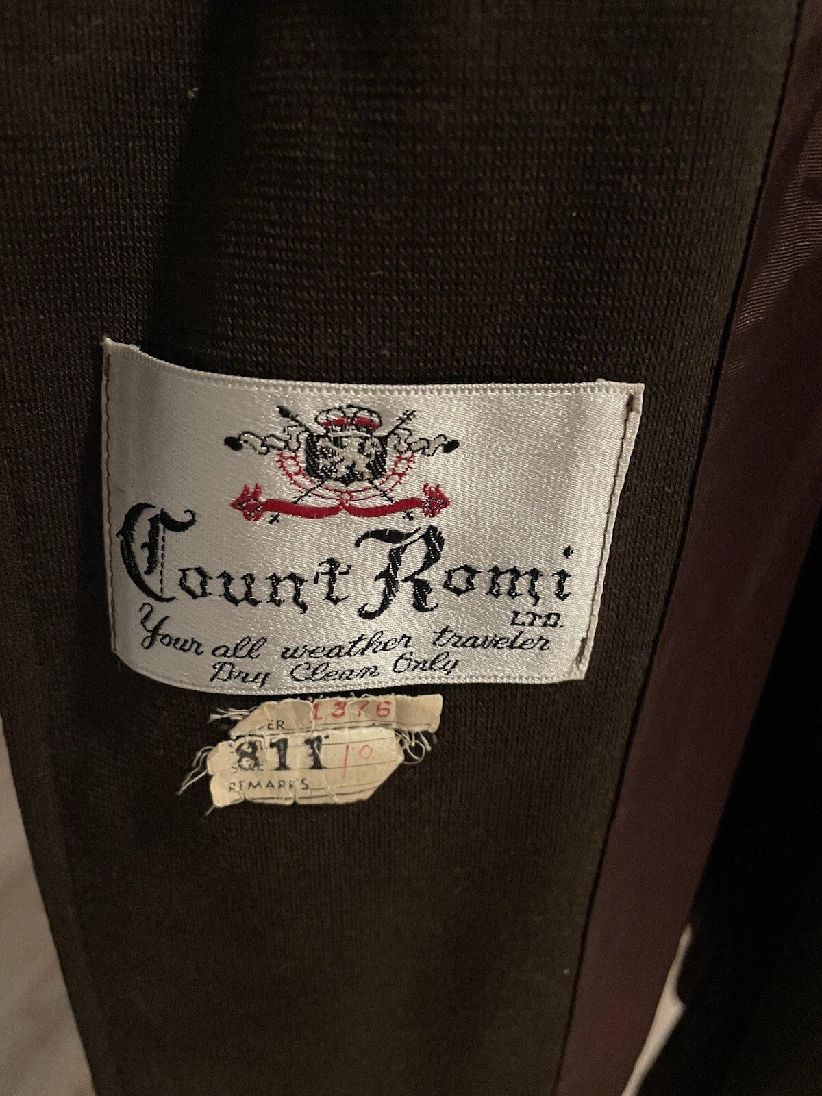 Vintage Count Romi All Weather Traveler Trench Coat Size 10 Chocolate Brown