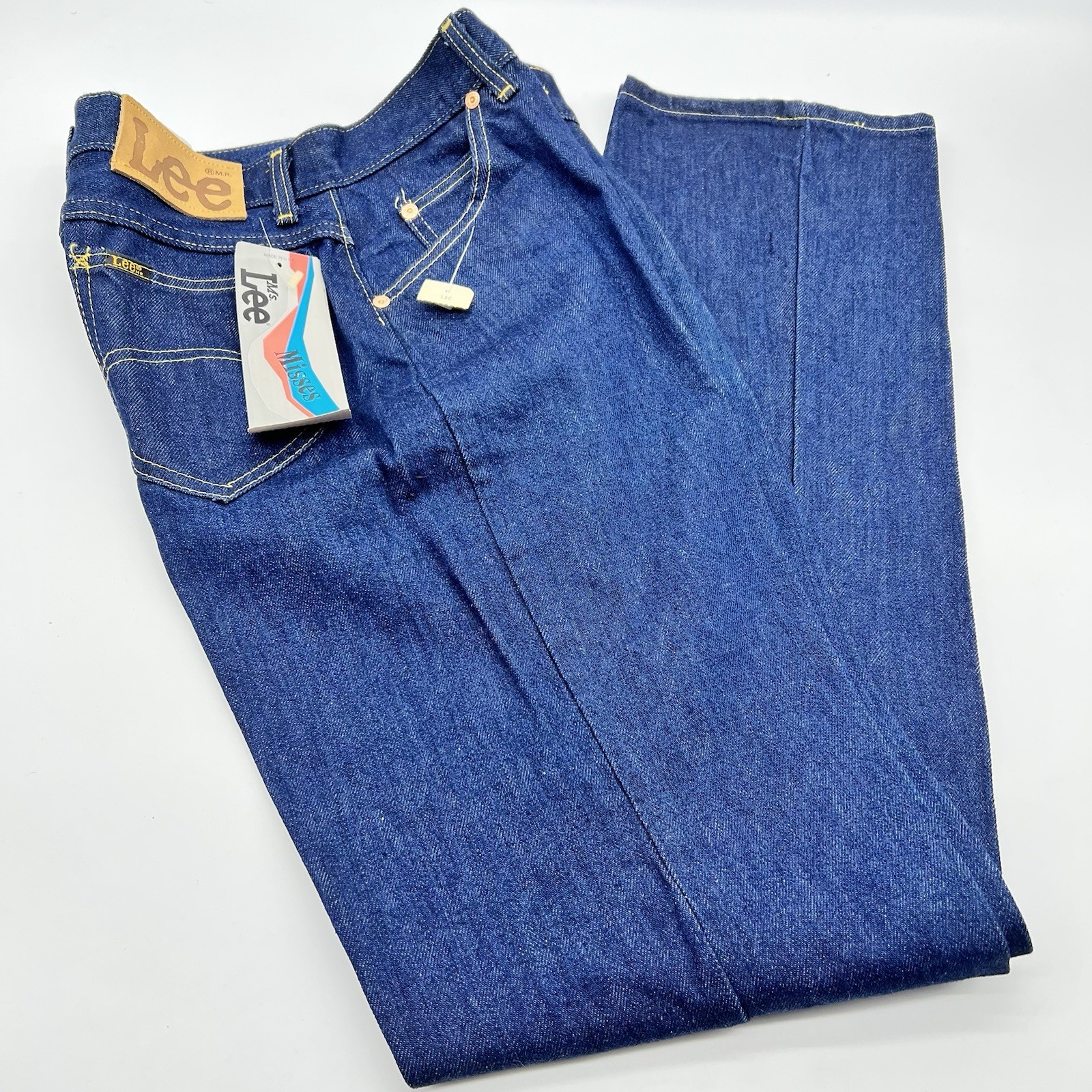VTG 1970s Ms. Lee Riders Women&rsquo;s Straight Leg High-Rise Jeans USA Made-Size 12