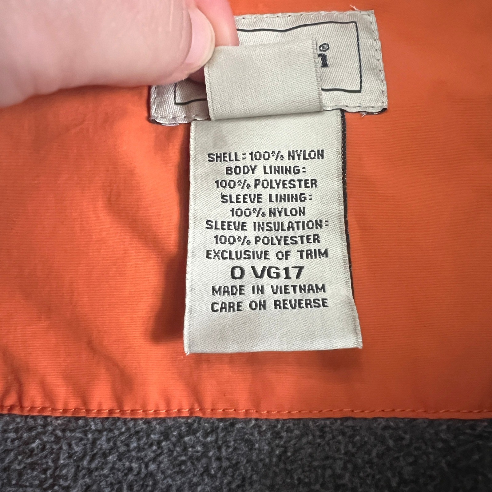 Vintage LL Bean Thinsulate Bomber Jacket Womens Large Petite Orange
