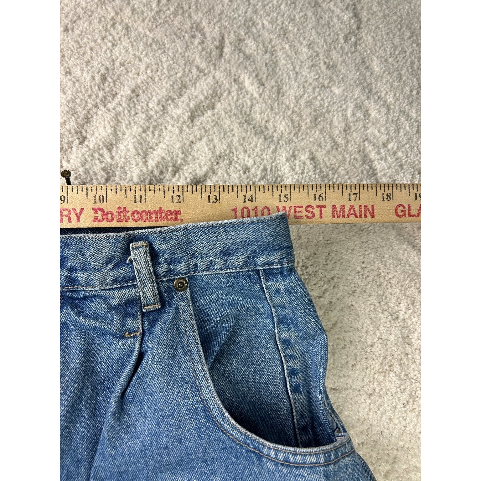 Vintage Brittania Express High Waisted Pleated Mom Jeans Medium Wash Blue Sz 14