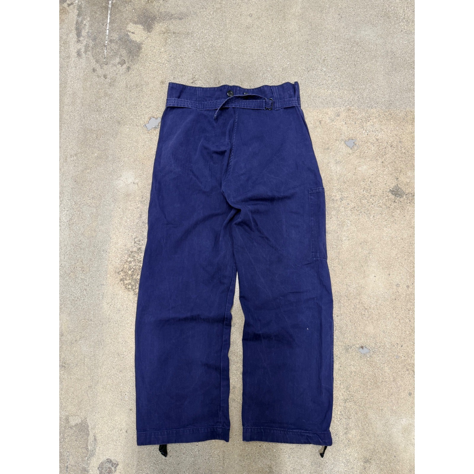 Gebr. Rensing Vintage 1999 German Military Navy Blue Cotton HBT Work Pants 44