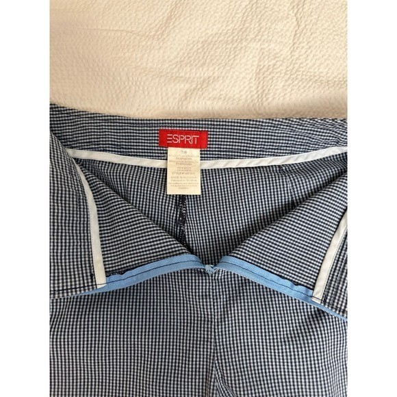 Vintage ESPIRIT skort blue checkered