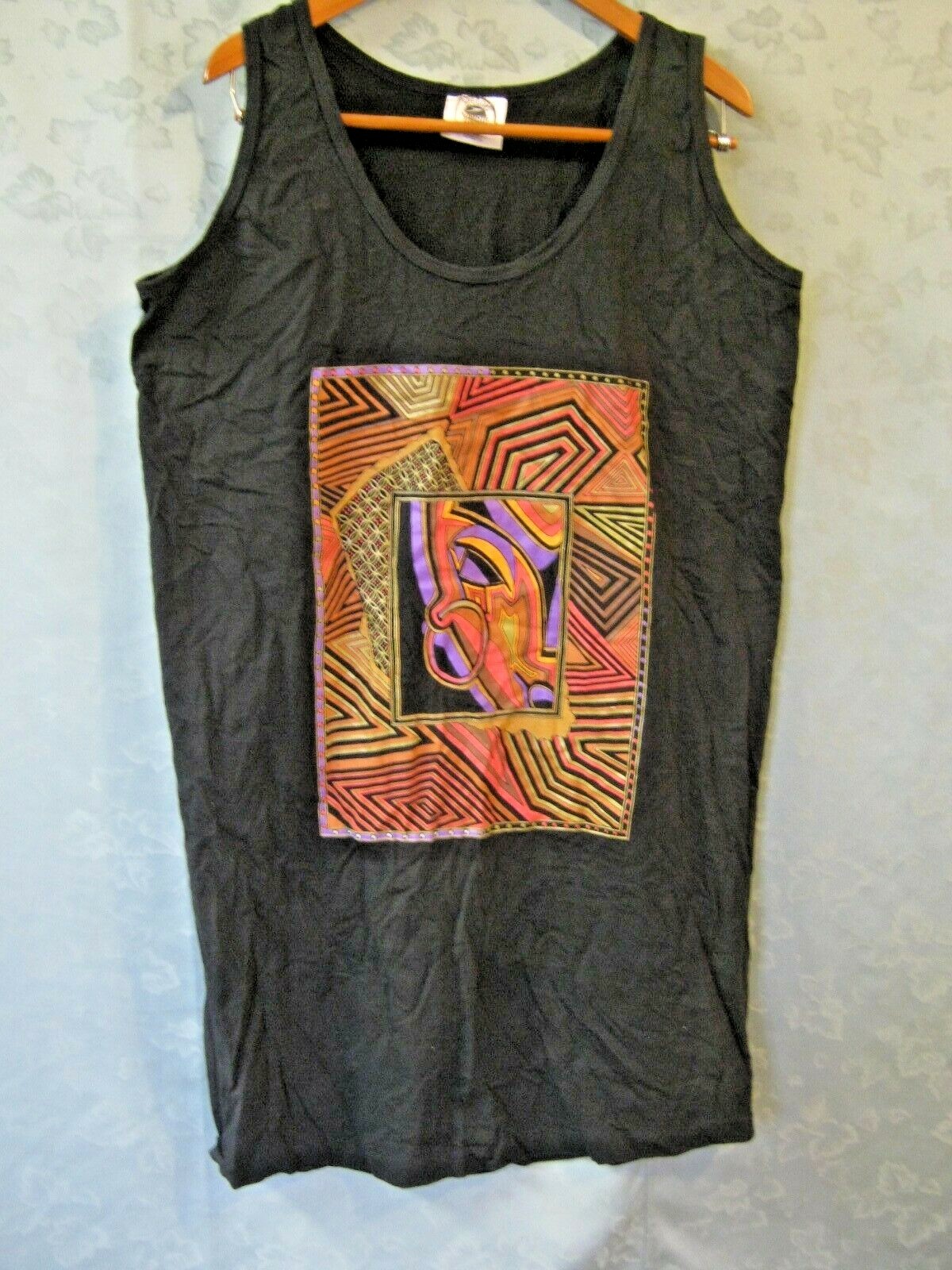 VTG 80&rsquo;s Speedo T-Shirt Dress One Size Fits S, M, L Black Beach Cover-Up