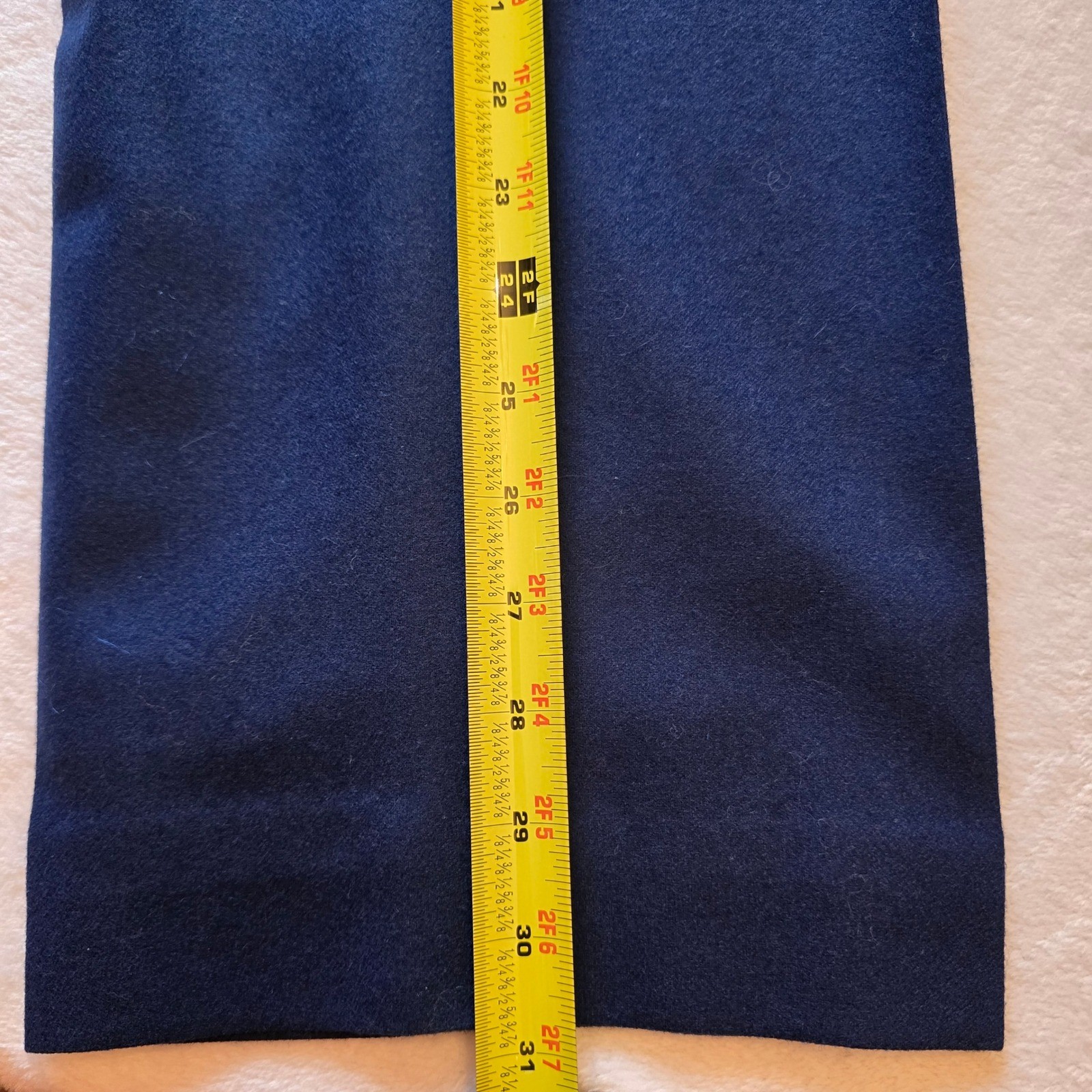 Pendleton Town & Country Womens Navy Blue Virgin Wool Trousers Pants Size 12 NWT